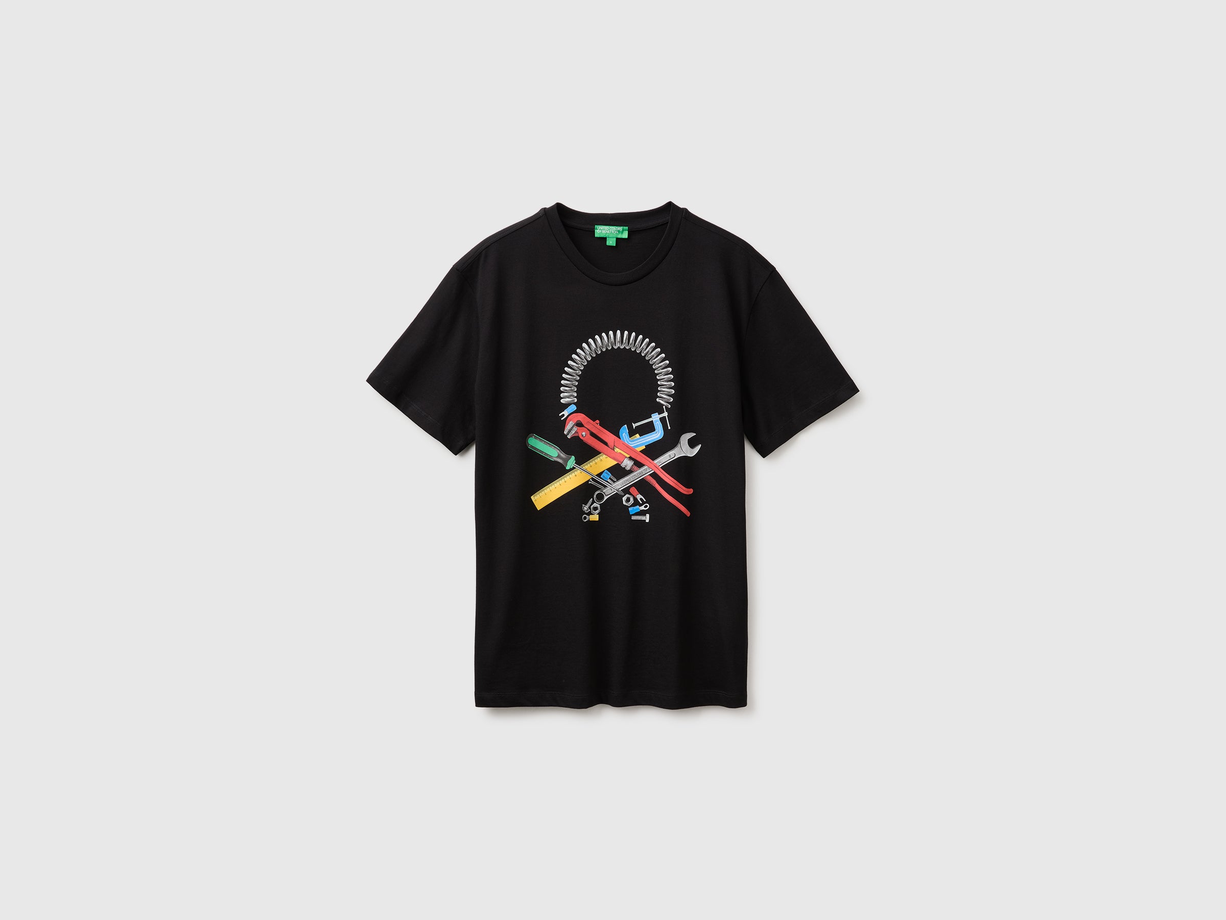 United Colors of Benetton T-Shirt Cotone Bio Logo Regular taglia S