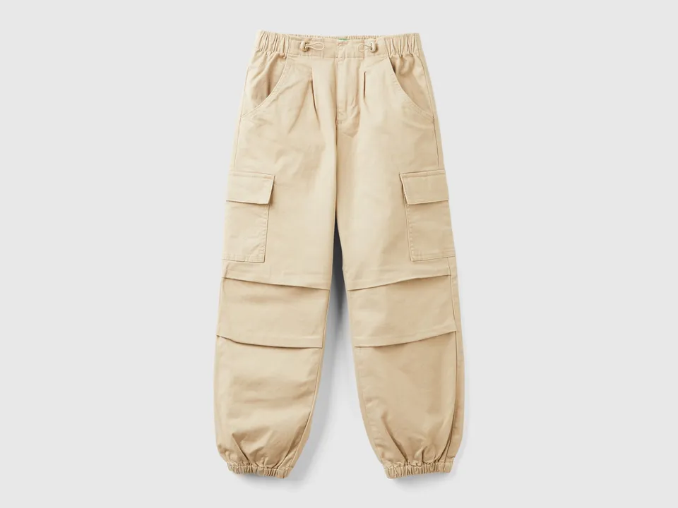 United Colors of Benetton pantaloni cargo cotone elasticizzato L