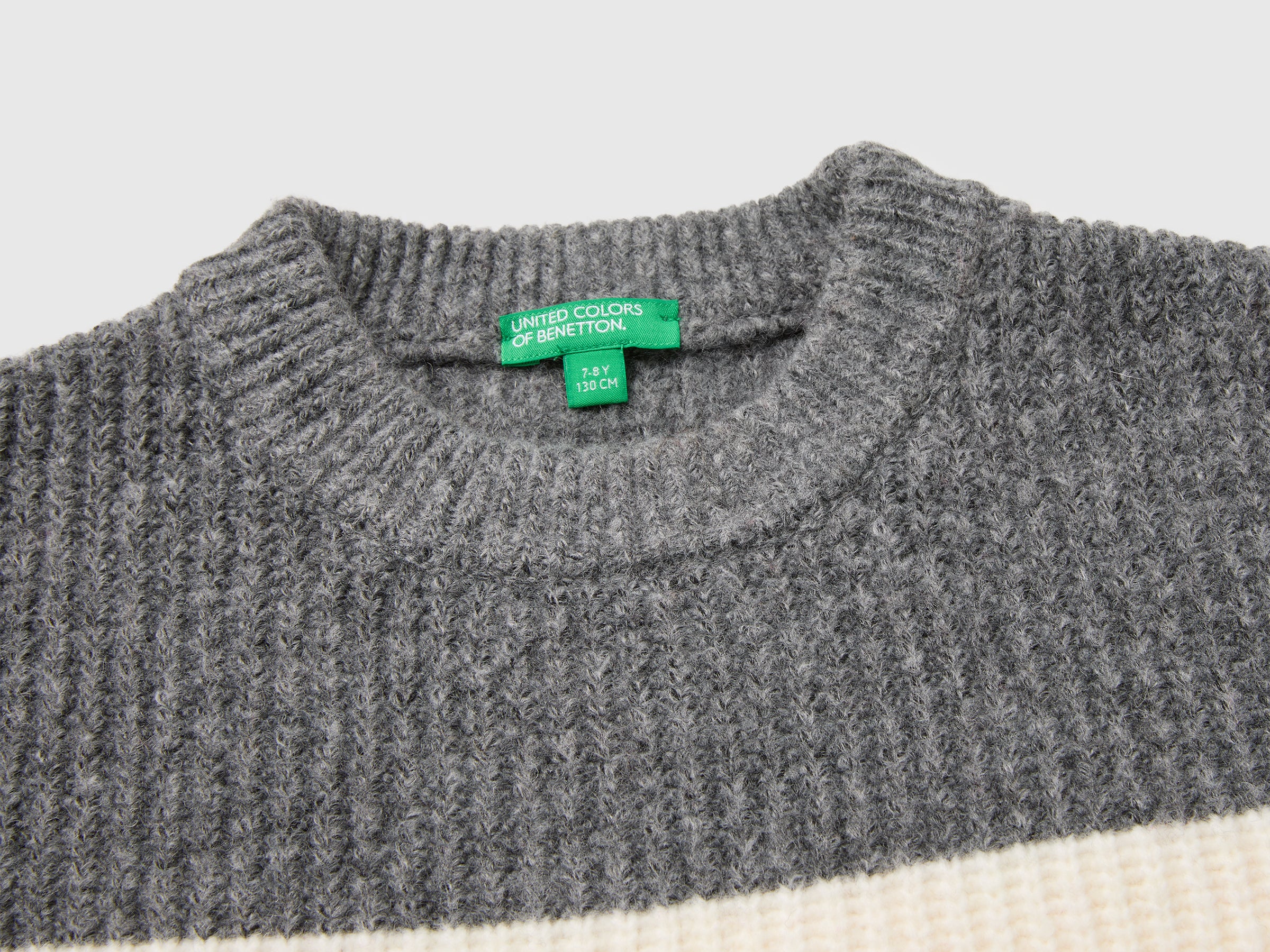 United Colors of Benetton Maglione lana righe girocollo easy care