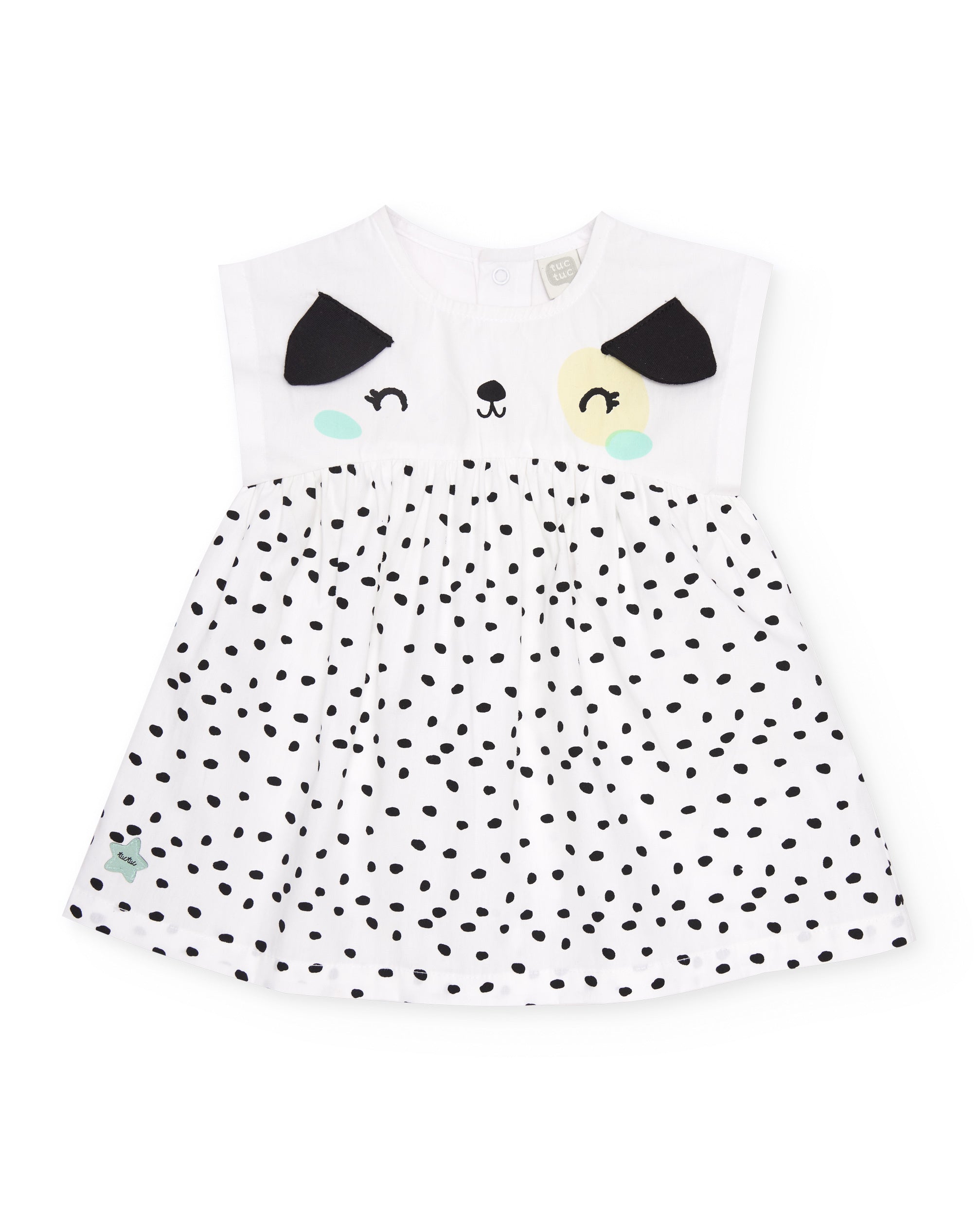 TucTuc Vestiti Vestito Bianco Macchie 0-24 Mesi