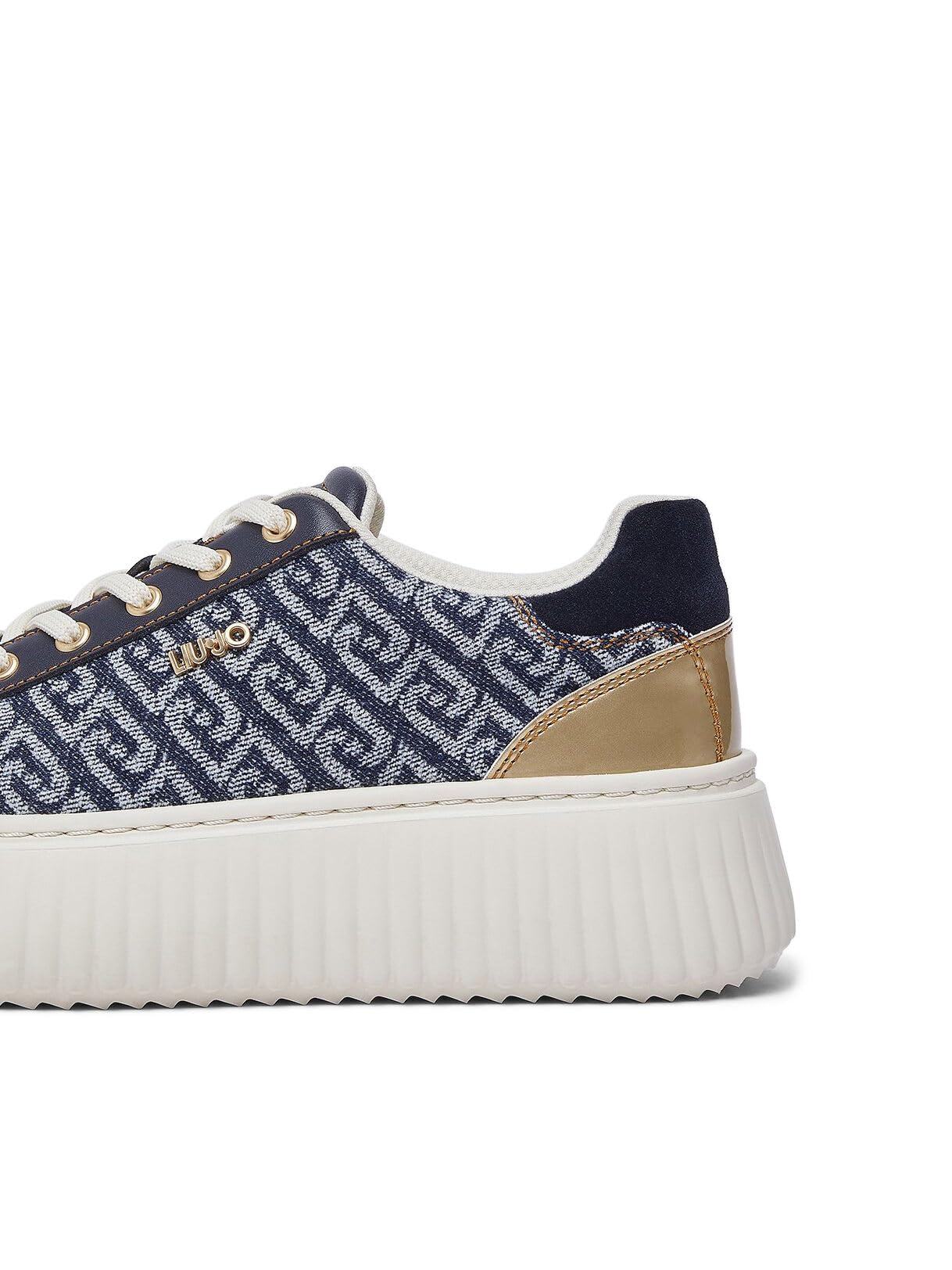 Liu Jo Sneakers Platform Denim Monogram 35 EU