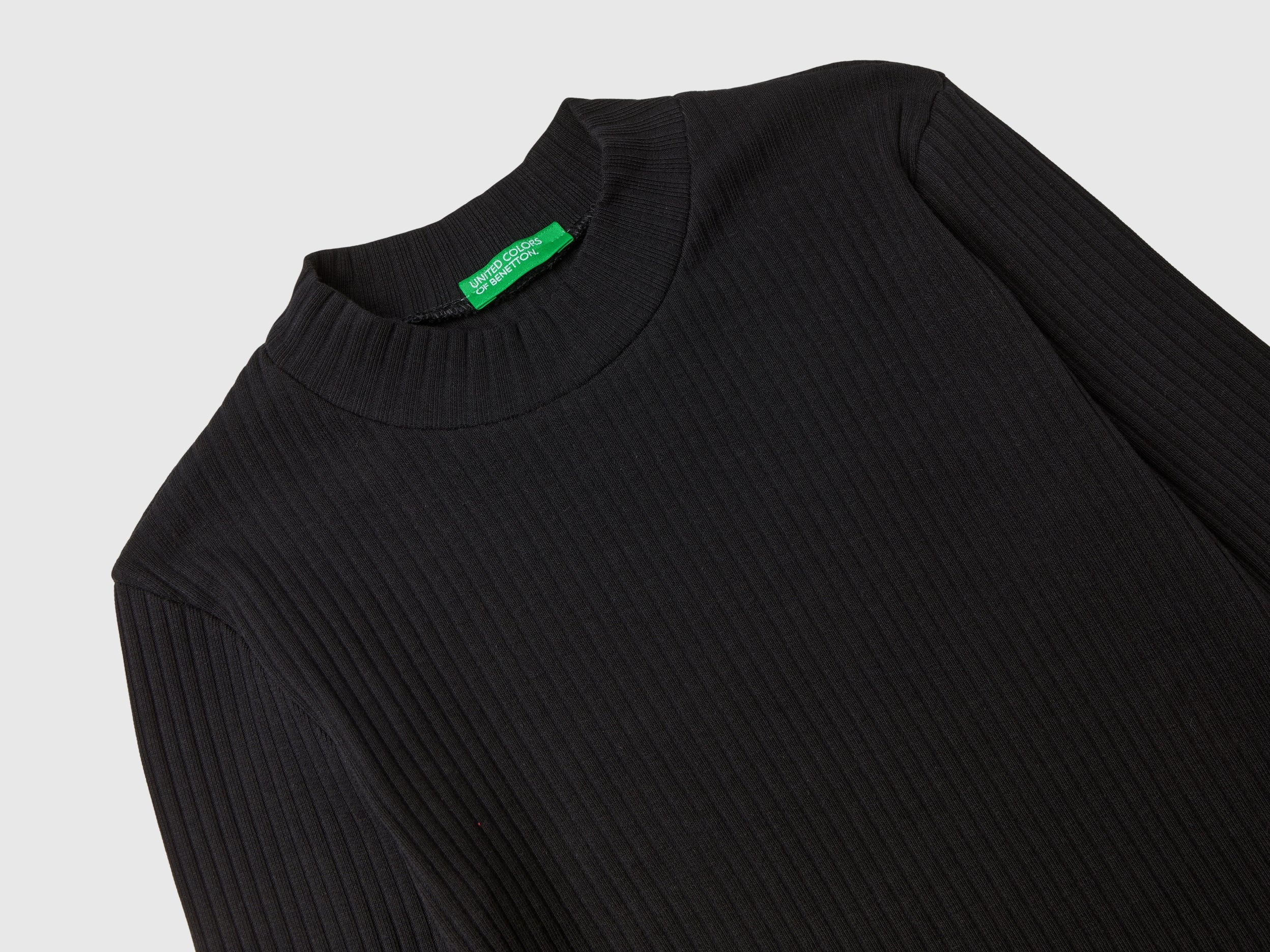 United Colors of Benetton T-Shirt Cotone Stretch Collo Alto Slim M