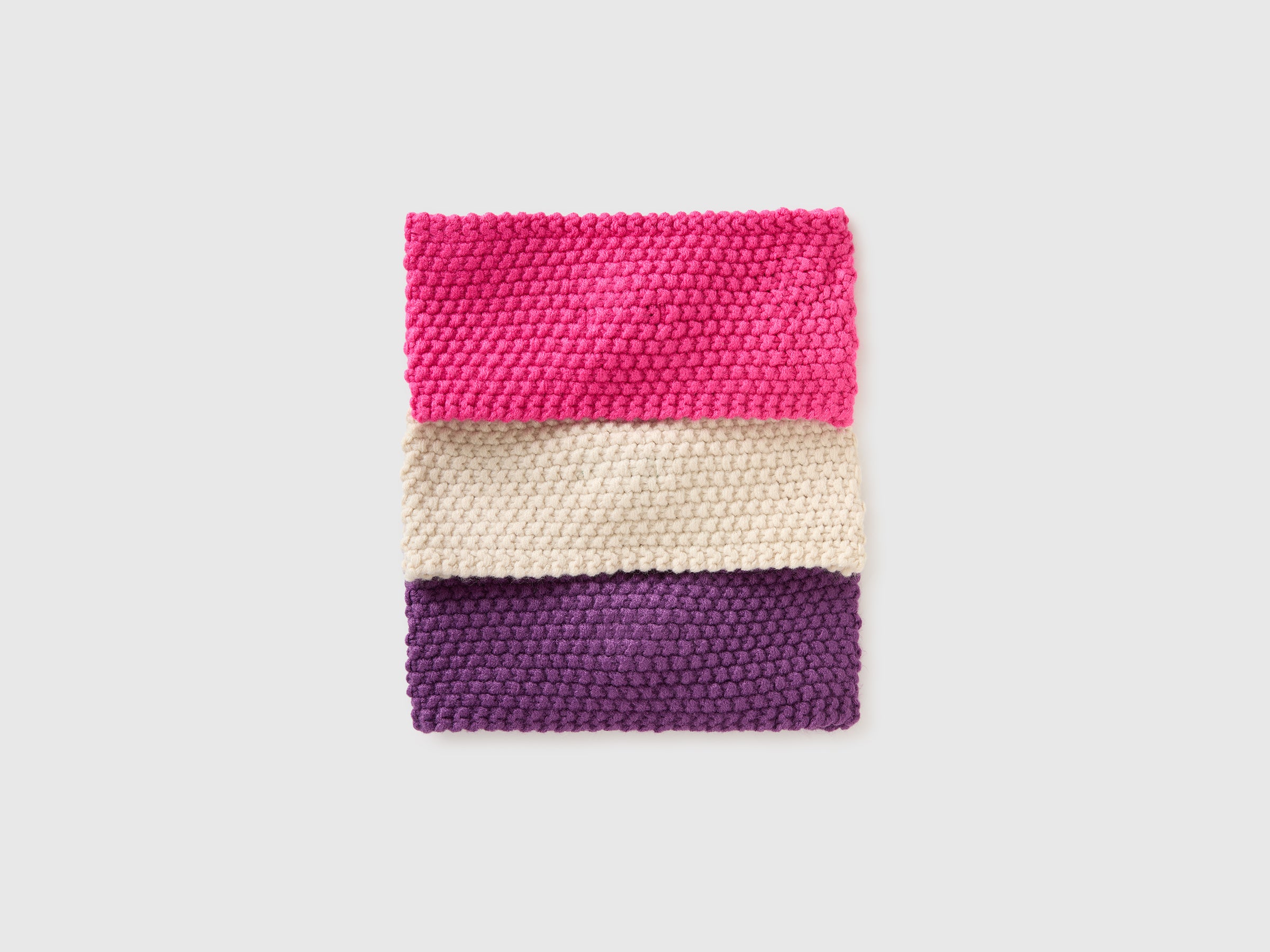 United Colors of Benetton Bags fascia capelli maglia fiocco set 3 pezzi