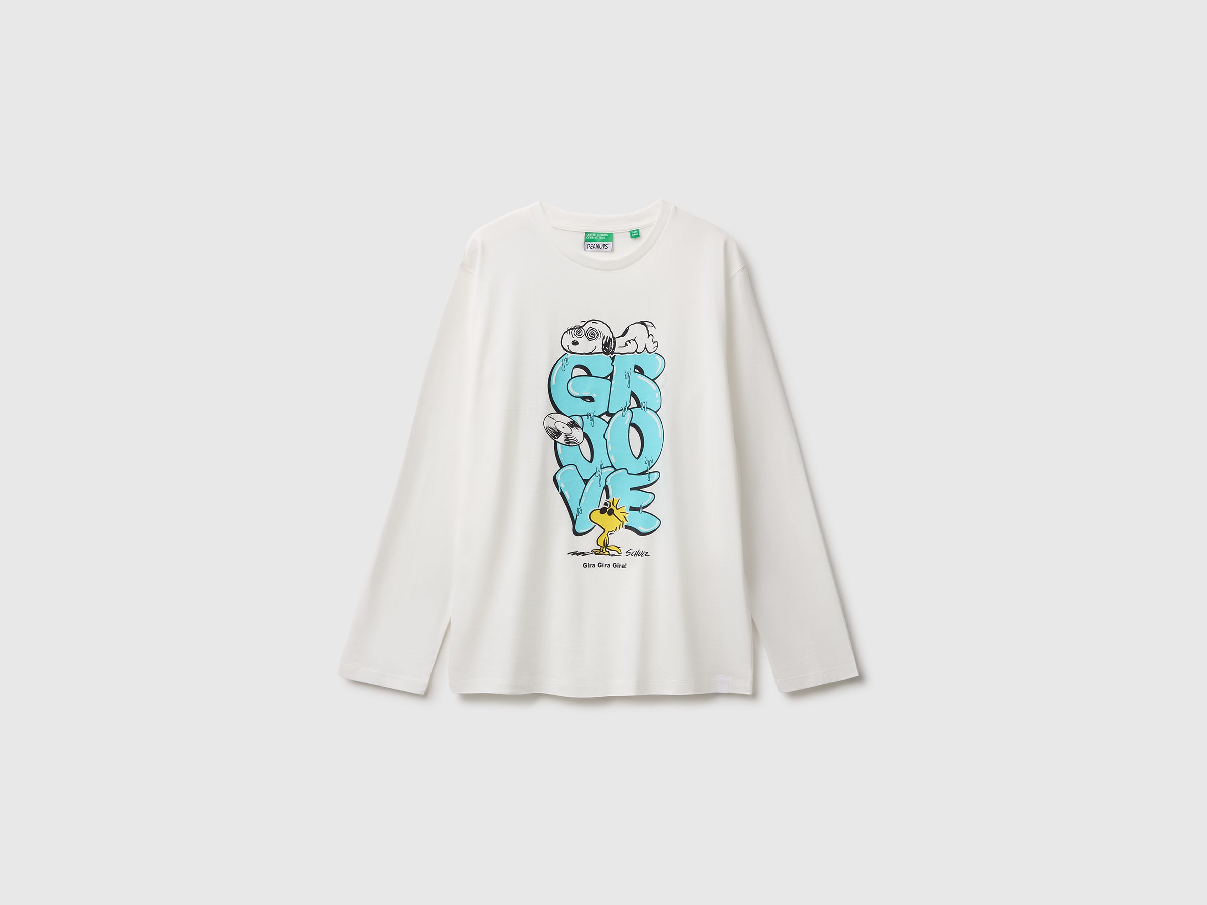 United Colors of Benetton Peanuts t-shirt manica lunga cotone bio