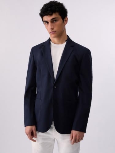 Liu Jo Blazer in Jersey 44 Blu Denim Viscosa