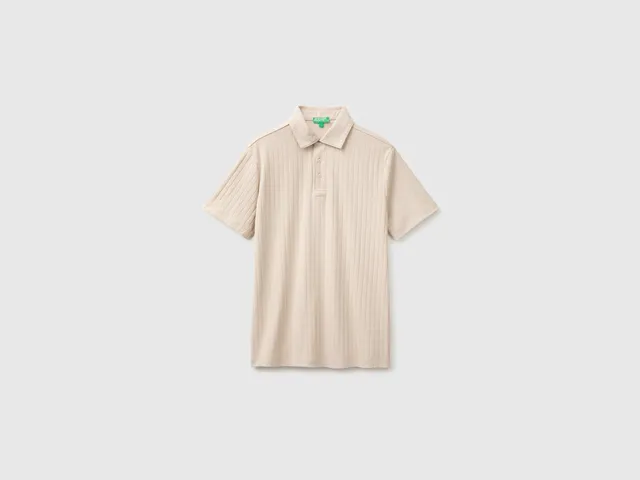 United Colors of Benetton Polo costina cotone elasticizzato S