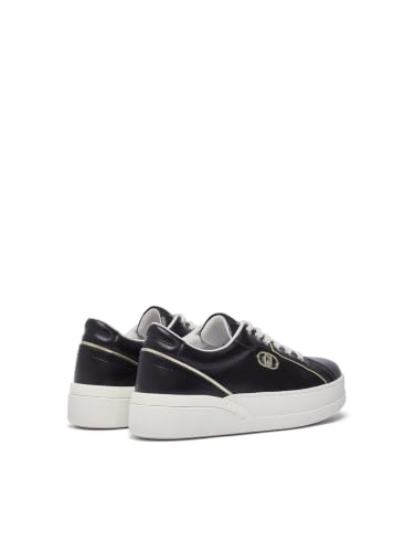 Liu Jo Sneakers Pelle Bianche 35 con Logo Monogram