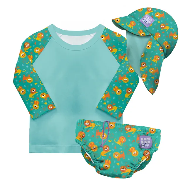Bambino Mio set mare 3 pezzi Cool Cats UPF 40+ 6-12 mesi