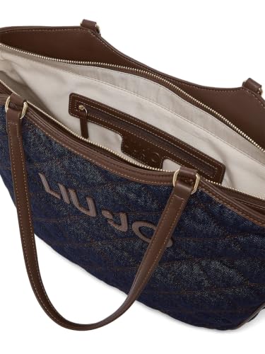 Liu Jo Borse Tote 00770 Denim Matelassé T_U_ Grande