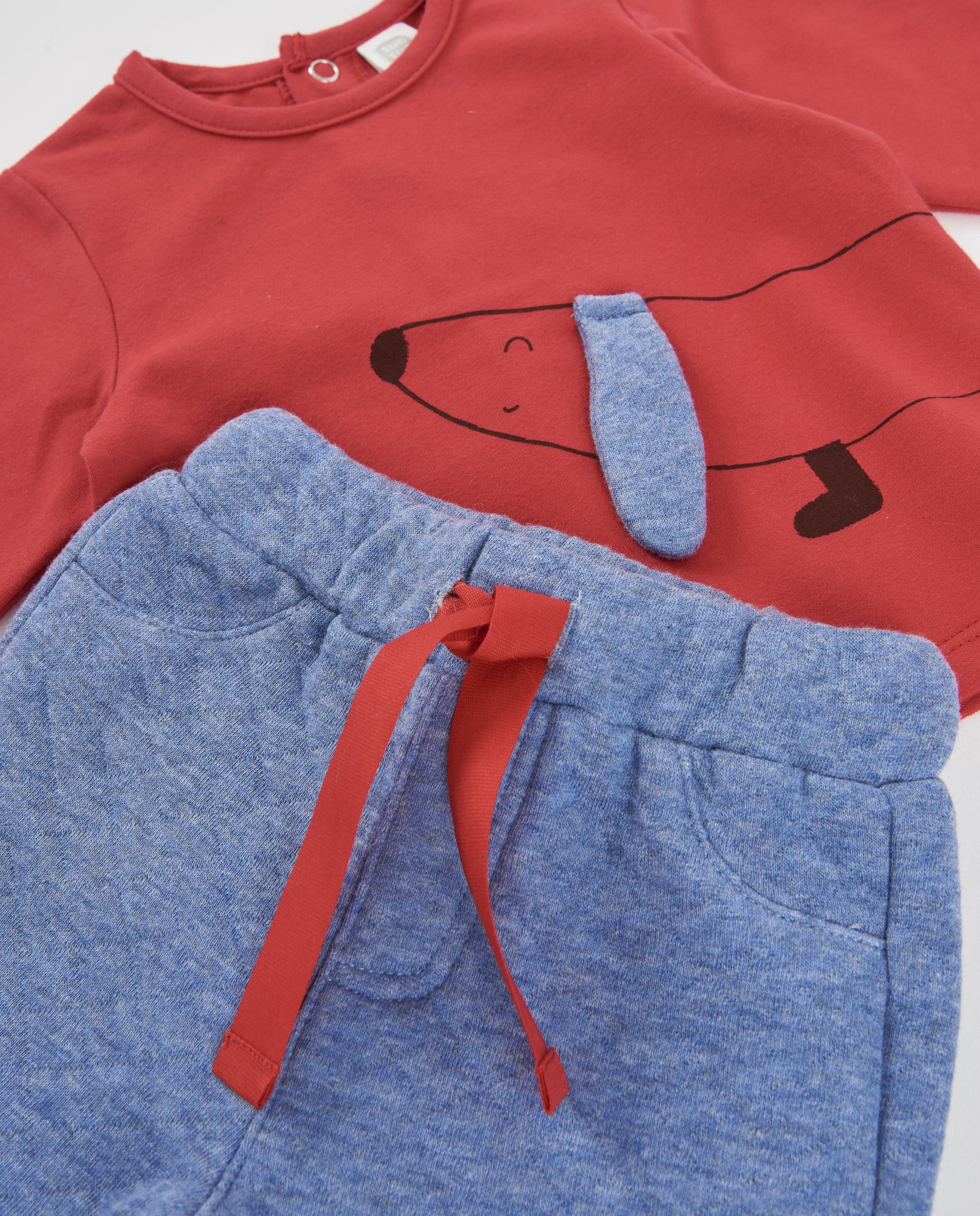 TucTuc Completi completo neonato cotone rosso 0-1M