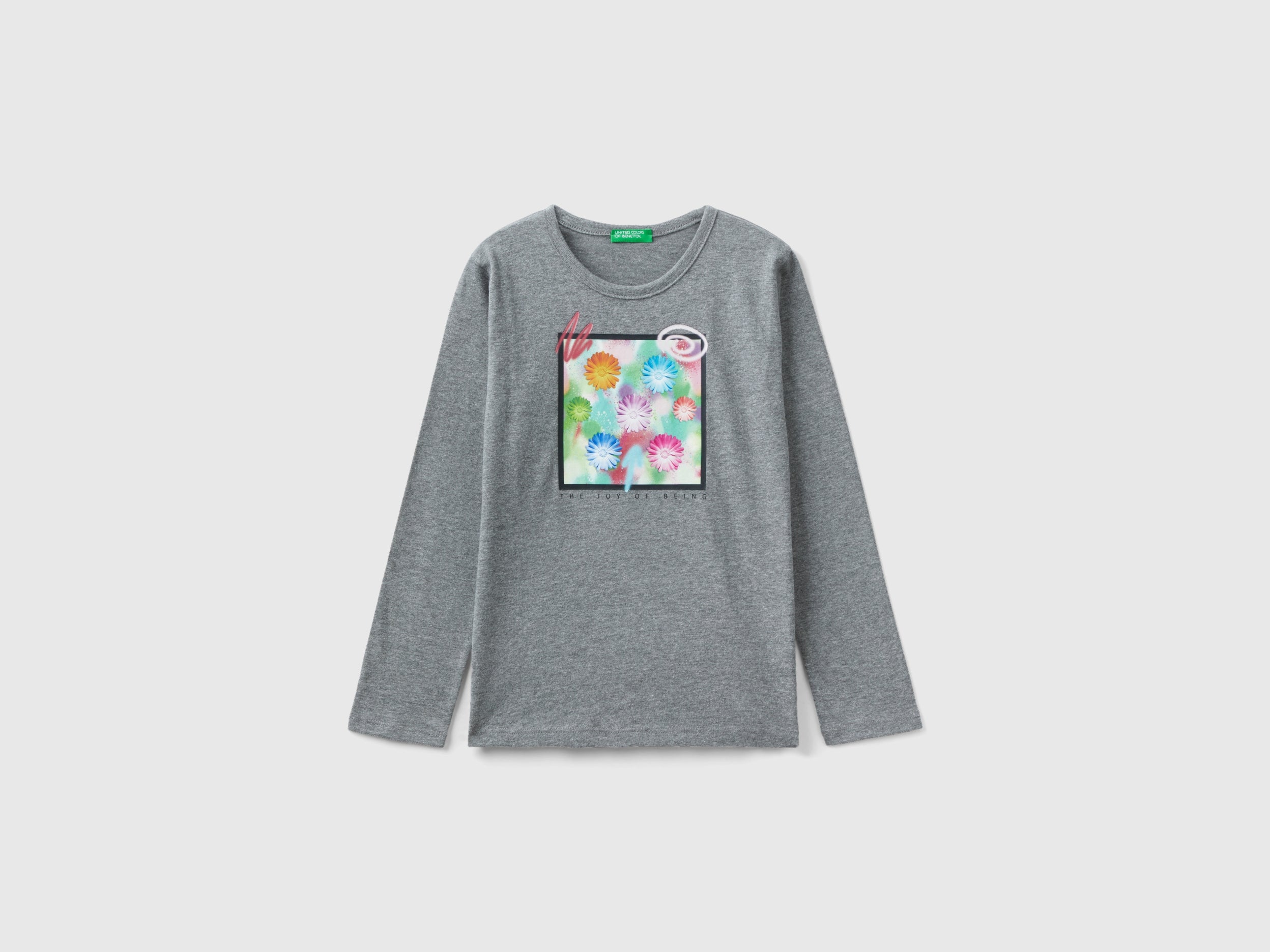 United Colors of Benetton maglietta cotone stampa foto donna
