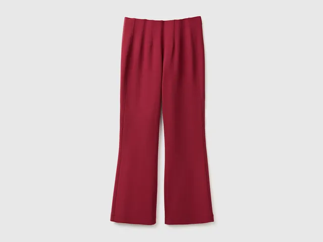 United Colors of Benetton Elegant flared pantalone S viscosa svasato