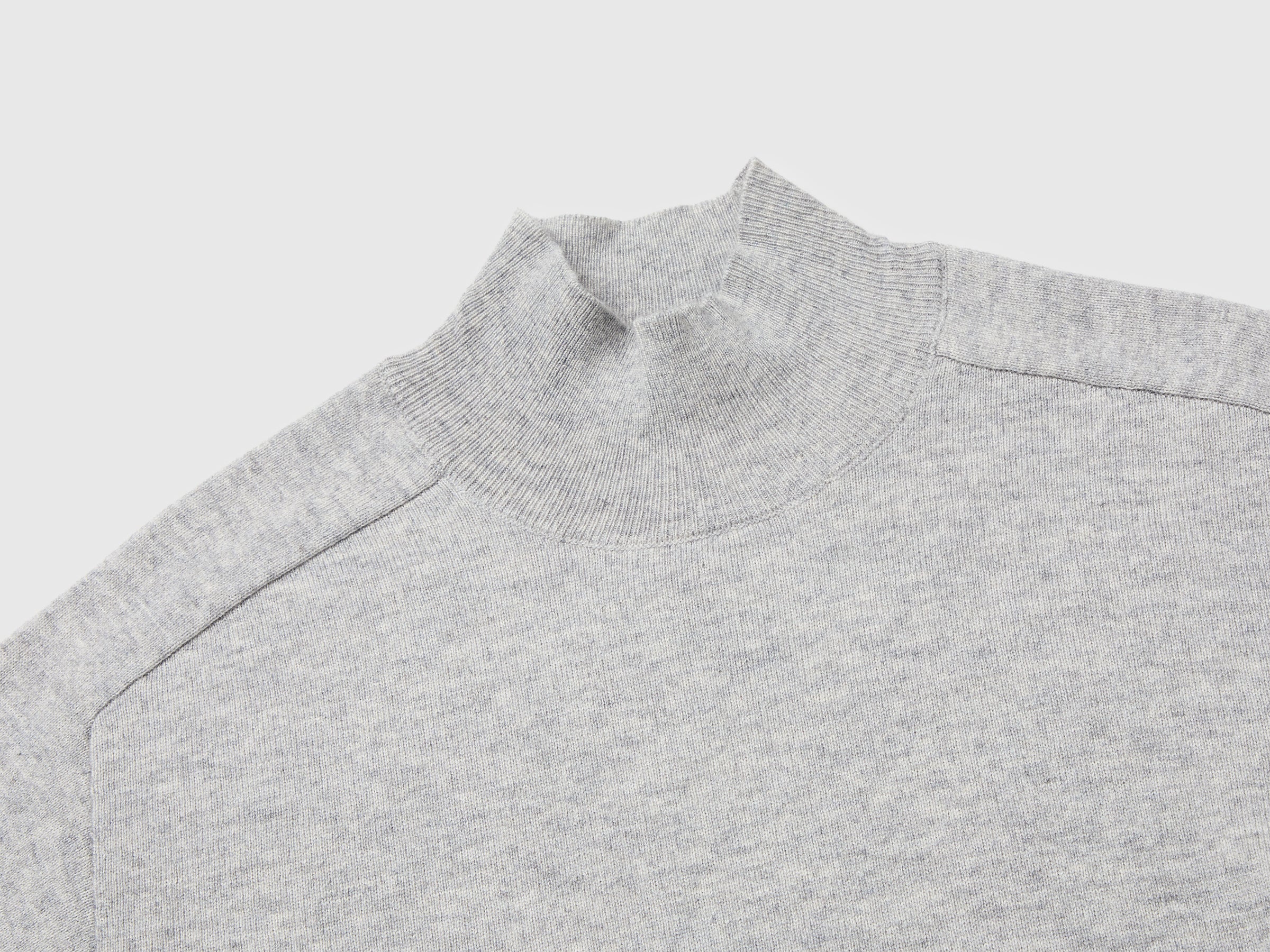 Benetton Sweaters maglione cashmere M collo alto