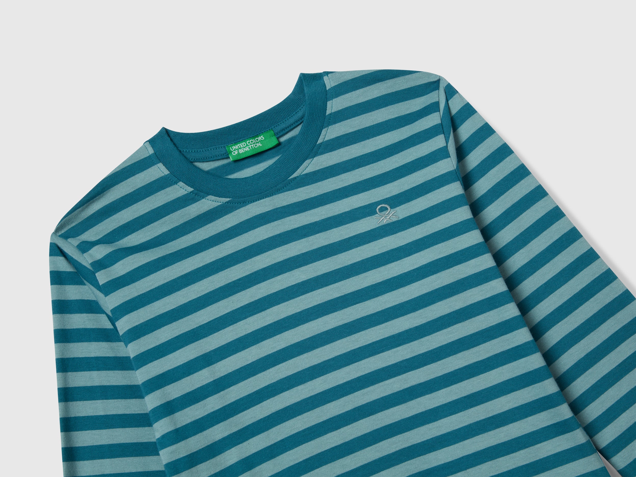 United Colors of Benetton T-Shirt Righe Cotone Bio 104