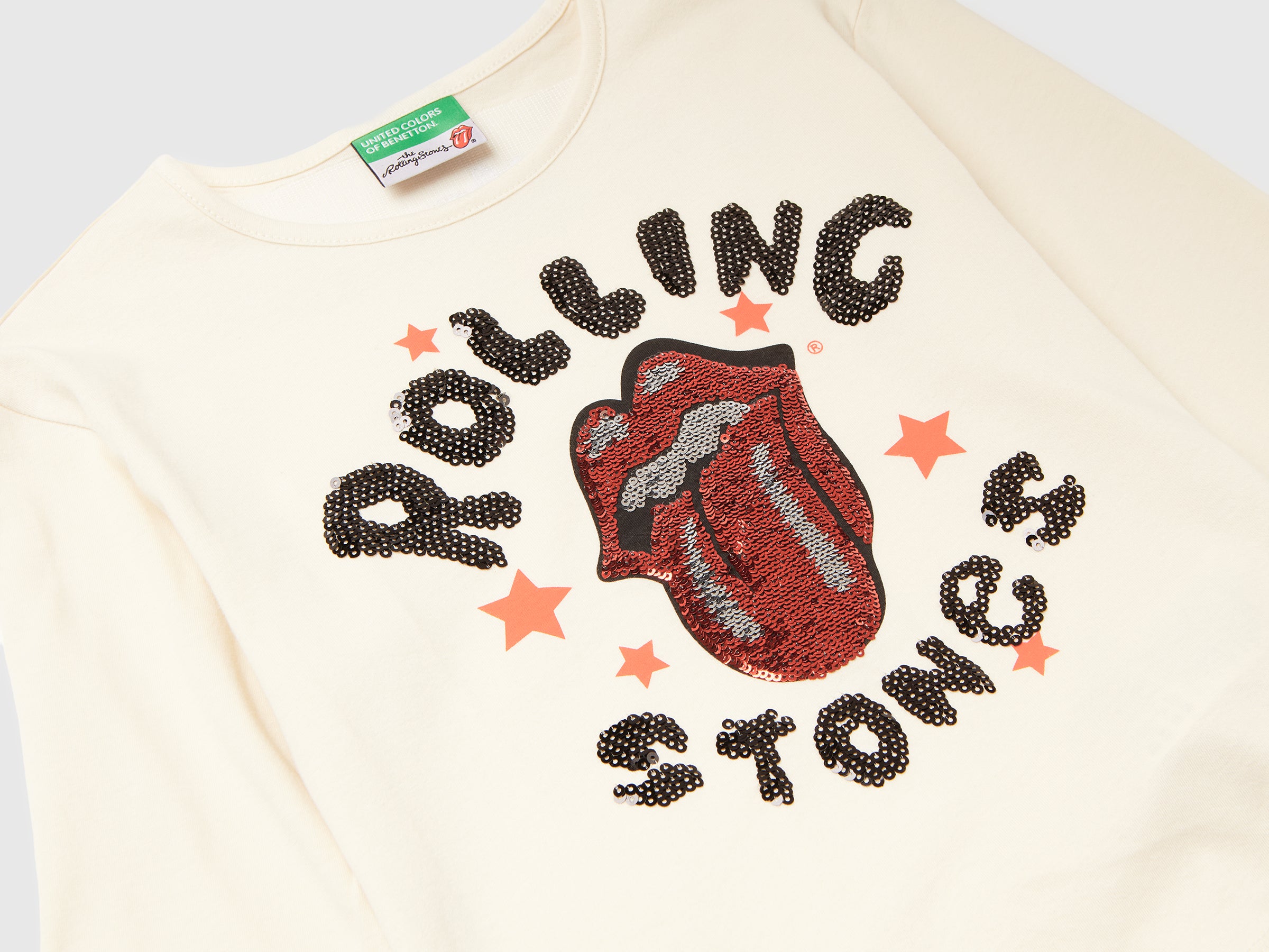 United Colors of Benetton Rolling Stones t-shirt cotone bio