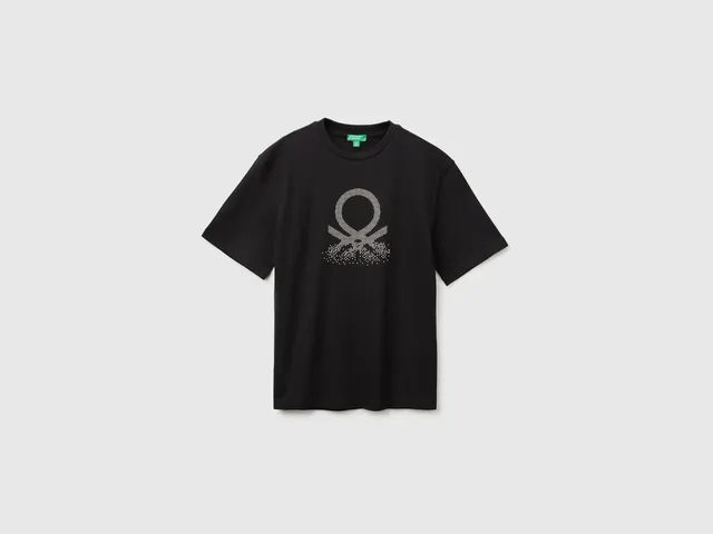 United Colors of Benetton Print t-shirt stampa cotone bio M