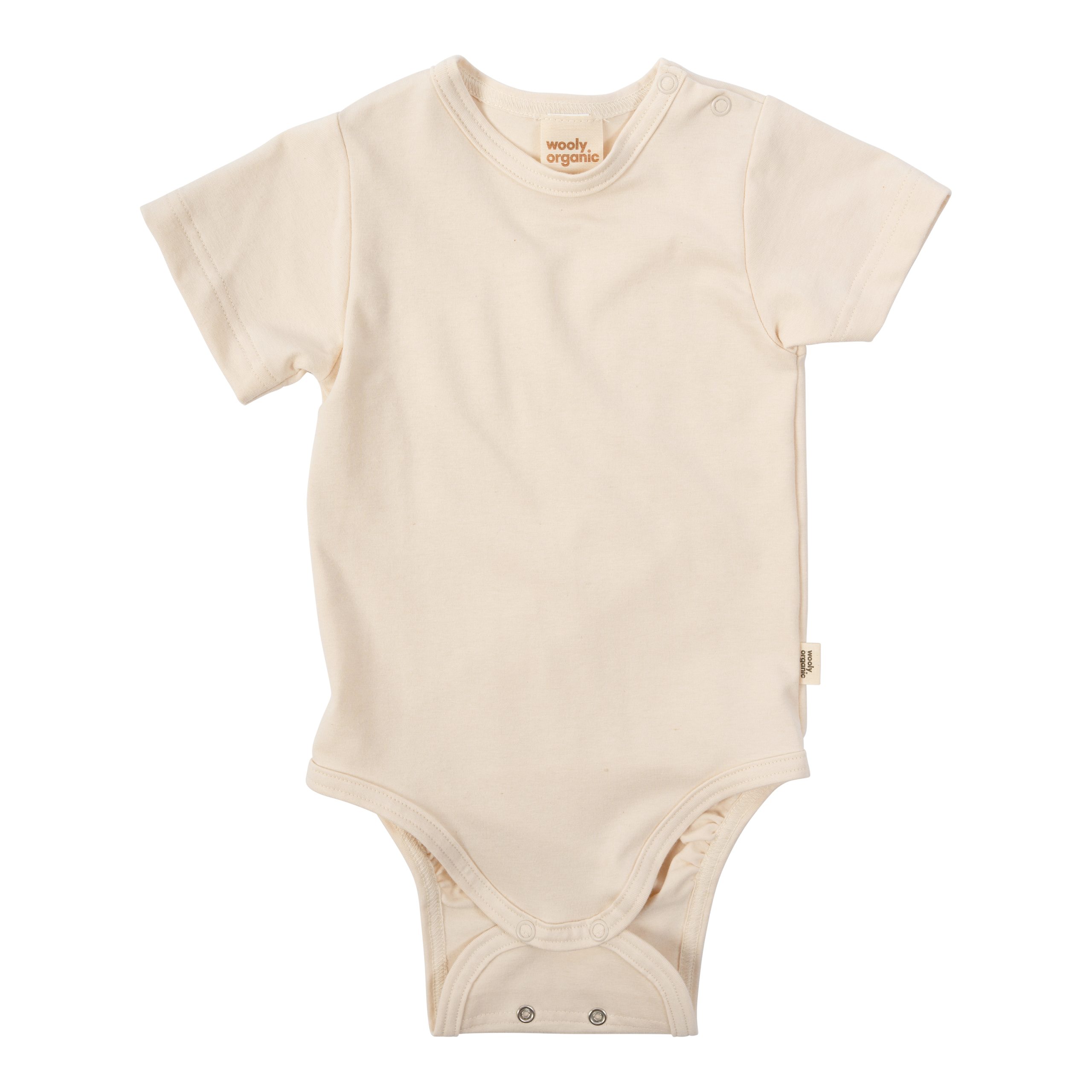 Woolly Organic Jersey Shortsleeve Bodysuit body neonato cotone bio