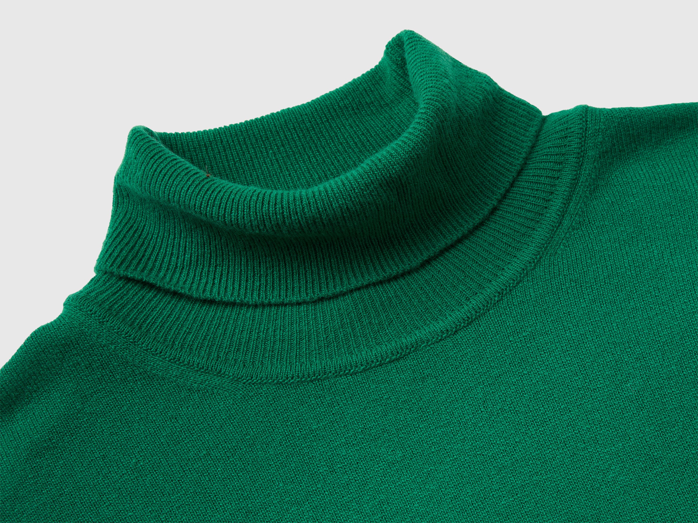 United Colors of Benetton Dolcevita Lana Merino Verde Bosco L