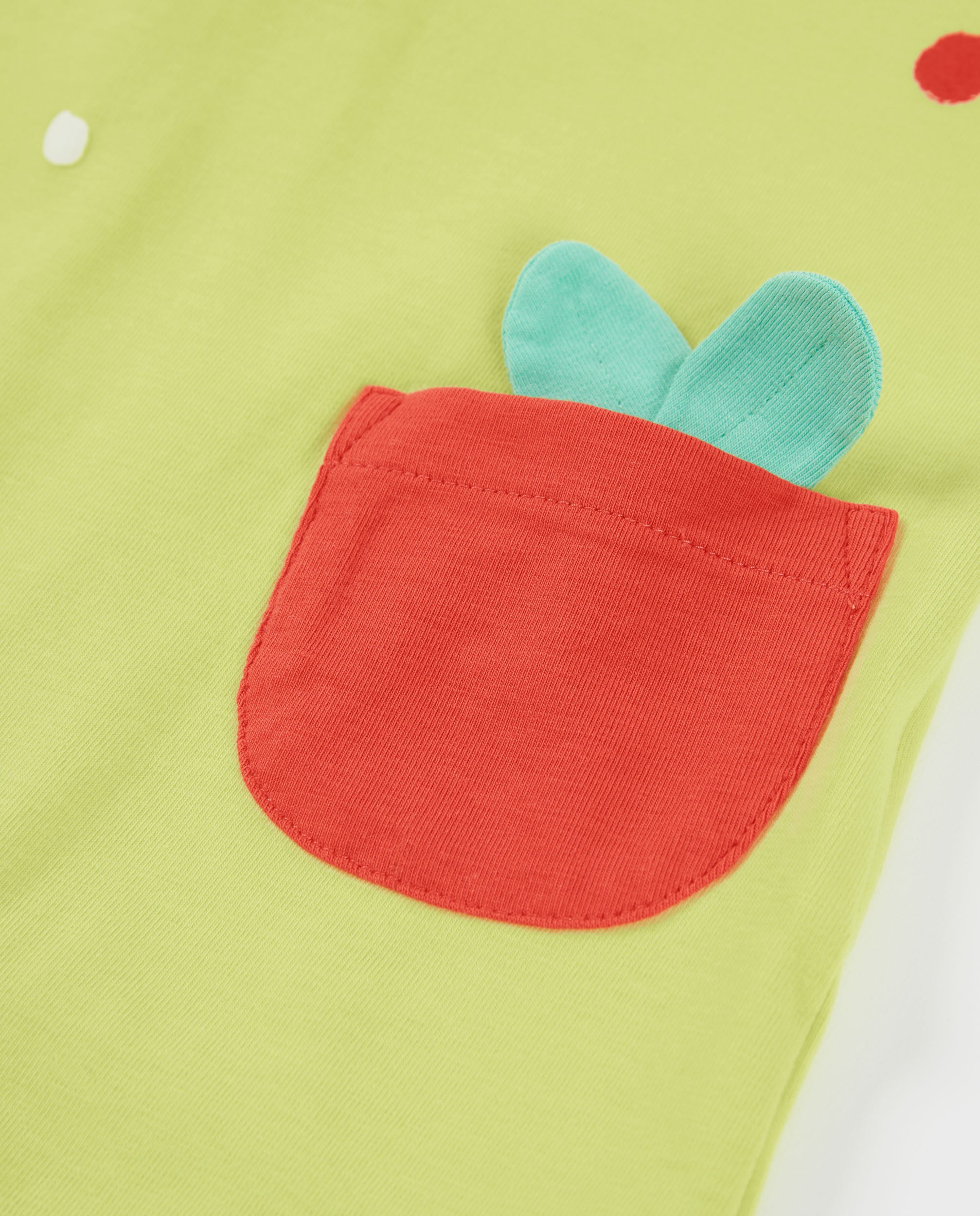TucTuc Tutine pagliaccetto neonato jersey verde motivo frutta