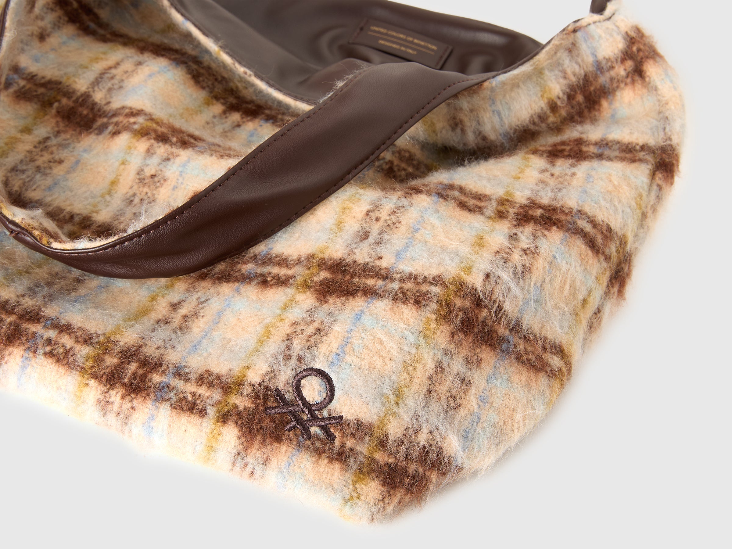 United Colors of Benetton Shopper Reversibile OS tartan