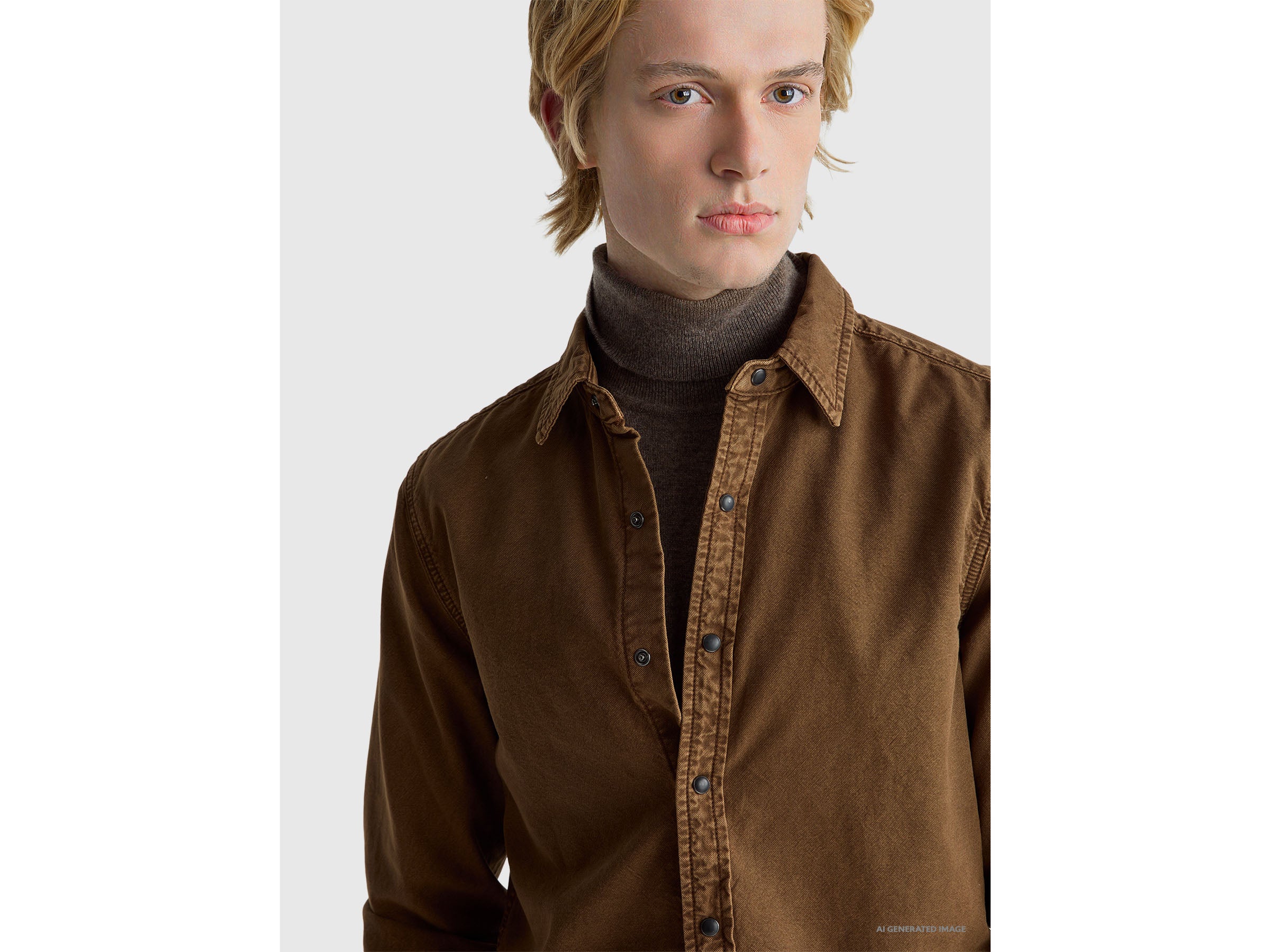 United Colors of Benetton Shirts Slim shirt camicia cotone slim