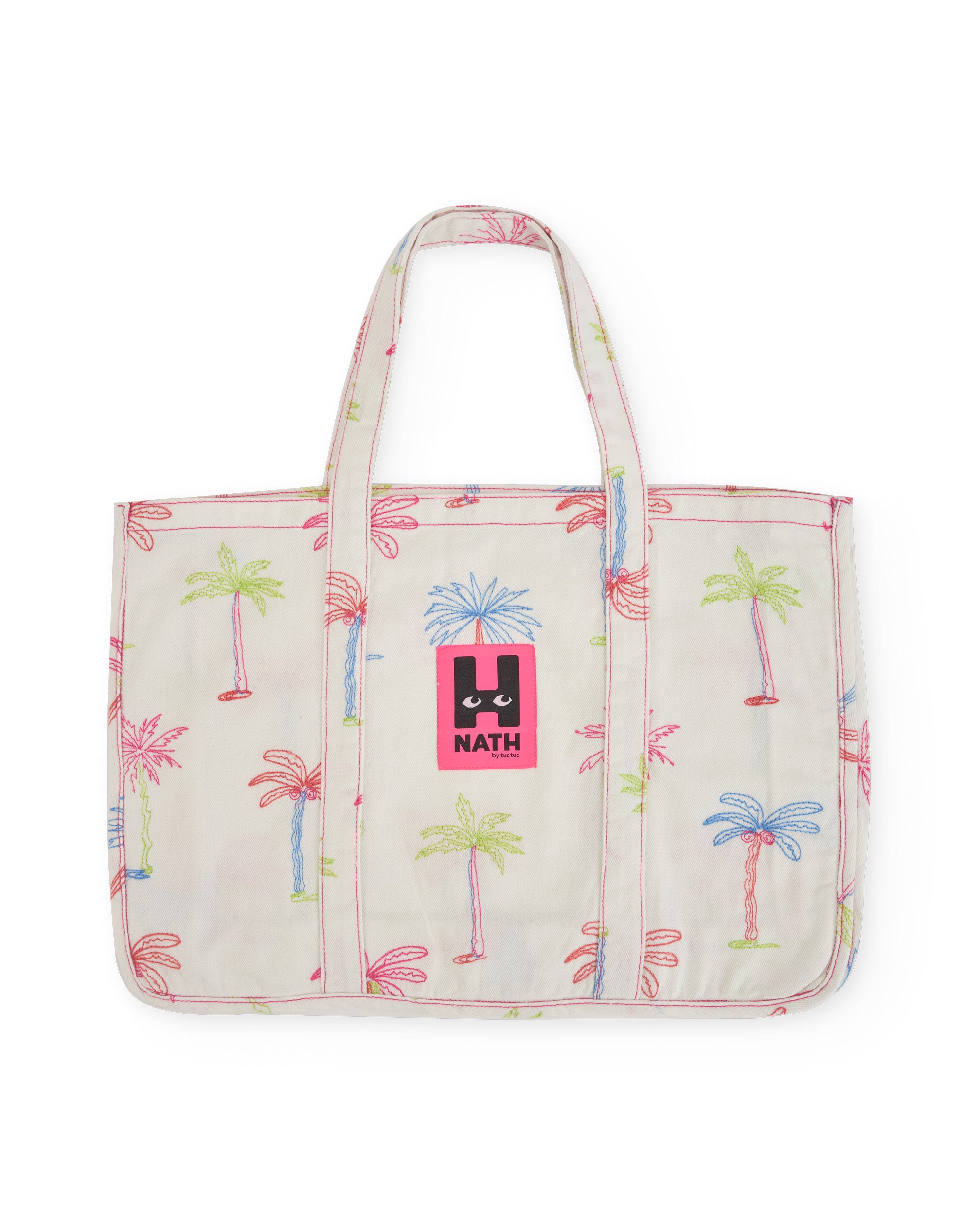 TucTuc Accessori borsa bambina bianco palme taglia unica