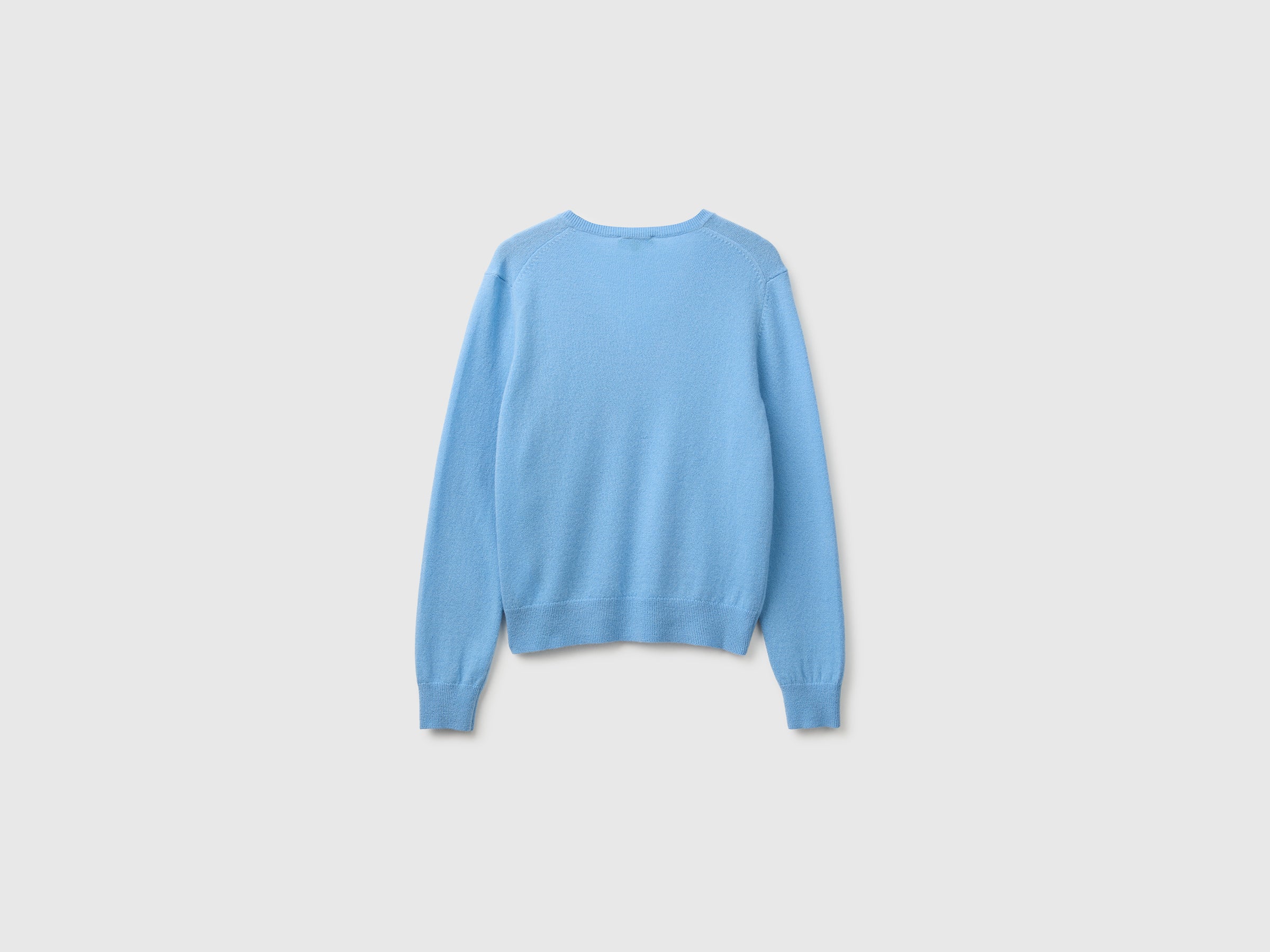 Benetton Sweaters and Jumpers Maglione Lana Merino Azzurro