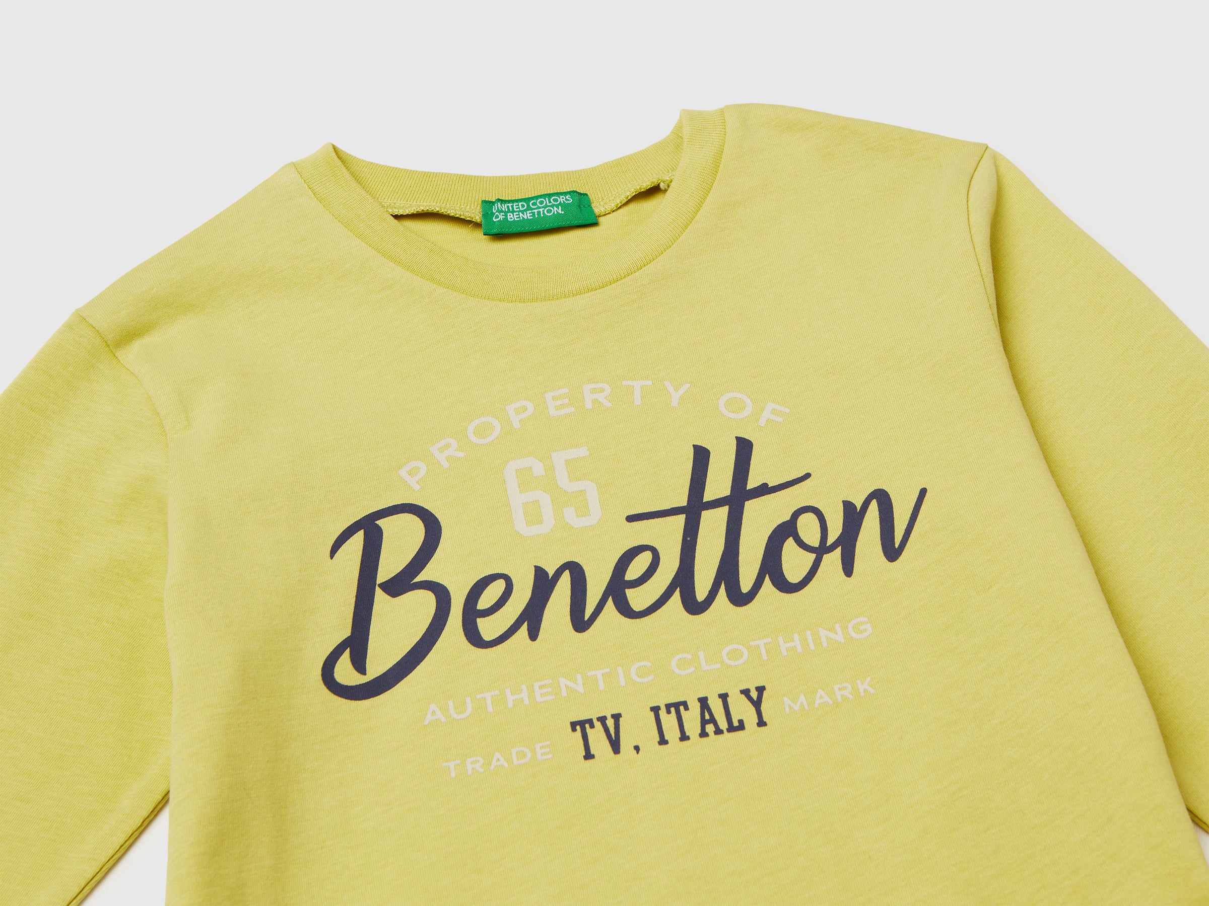 United Colors of Benetton Maglietta Bimbo Cotone Manica Lunga 104