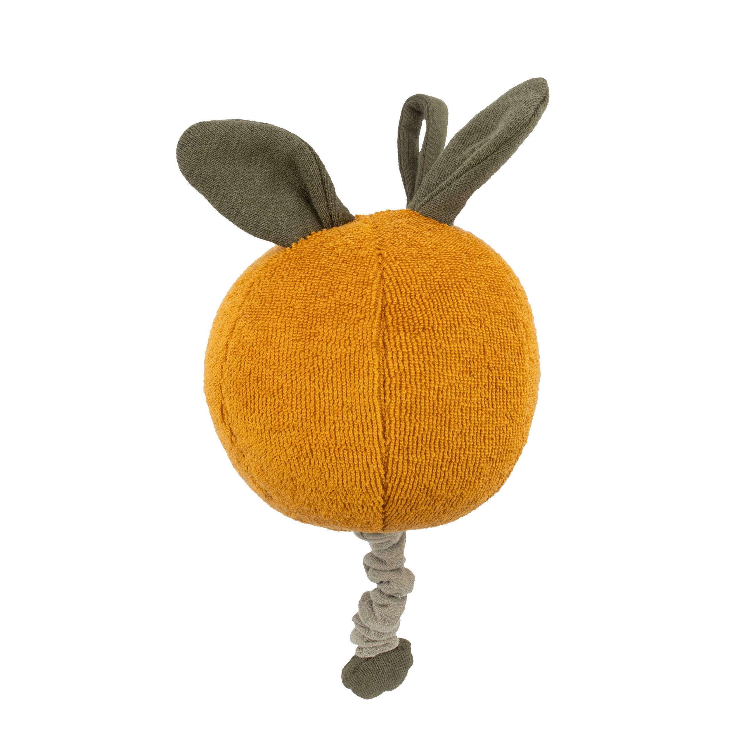 Woolly Organic Music Box carillon arancia cotone organico 13 cm