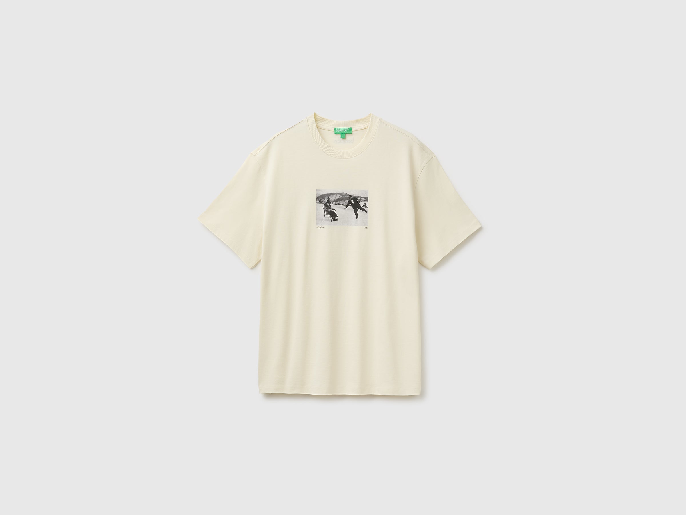 United Colors of Benetton T-shirt Cotone Organico Stampa Relaxed