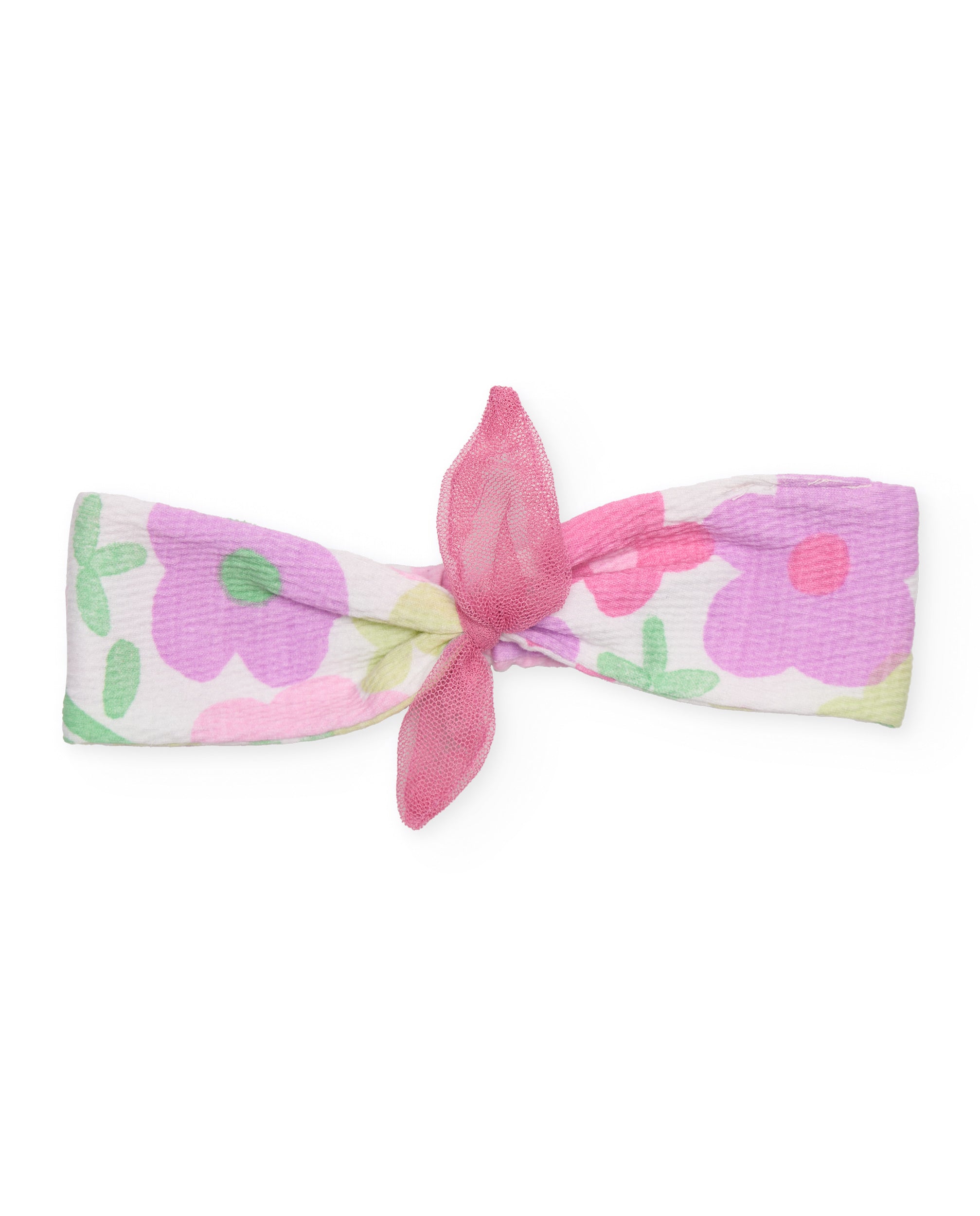 TucTuc Accessori fascia neonato bambina rosa nodo floreale