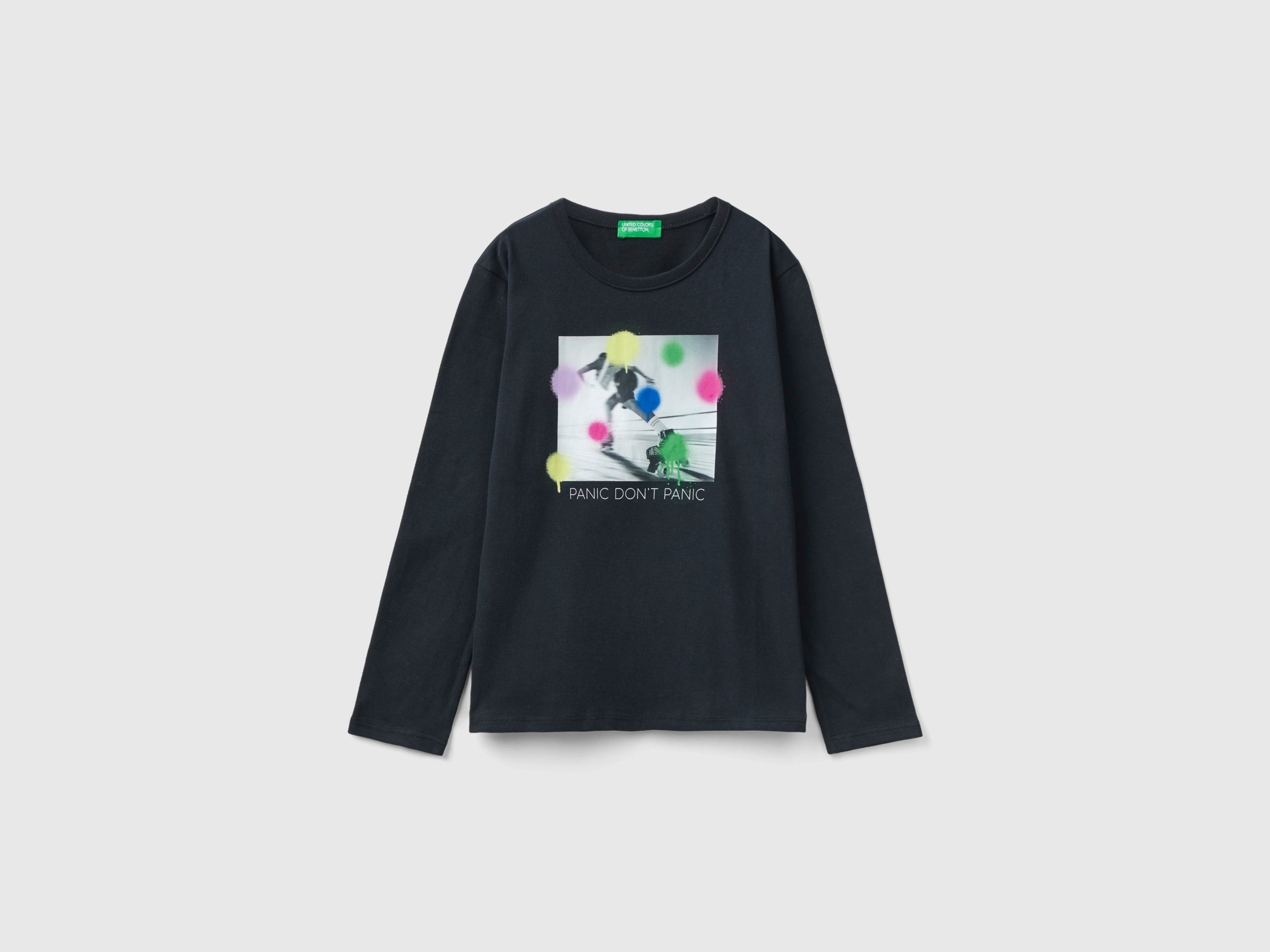 United Colors of Benetton T-Shirts Maglietta cotone stampa foto M