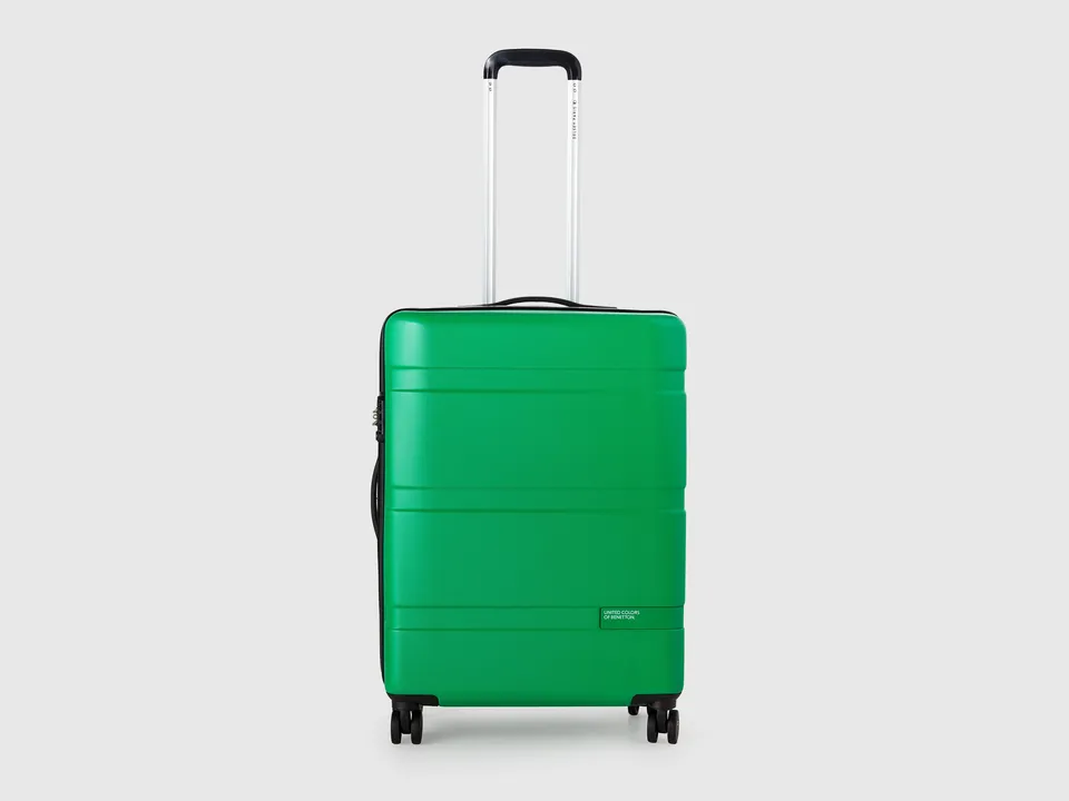 Benetton Medium Suitcase valigia rigida ABS 4 ruote TSA OS