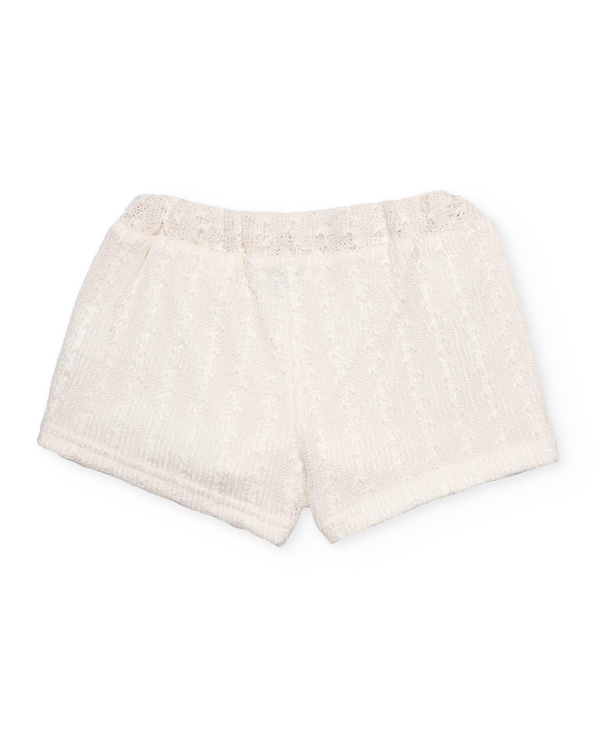 TucTuc Bermuda shorts bambina traforati bianco