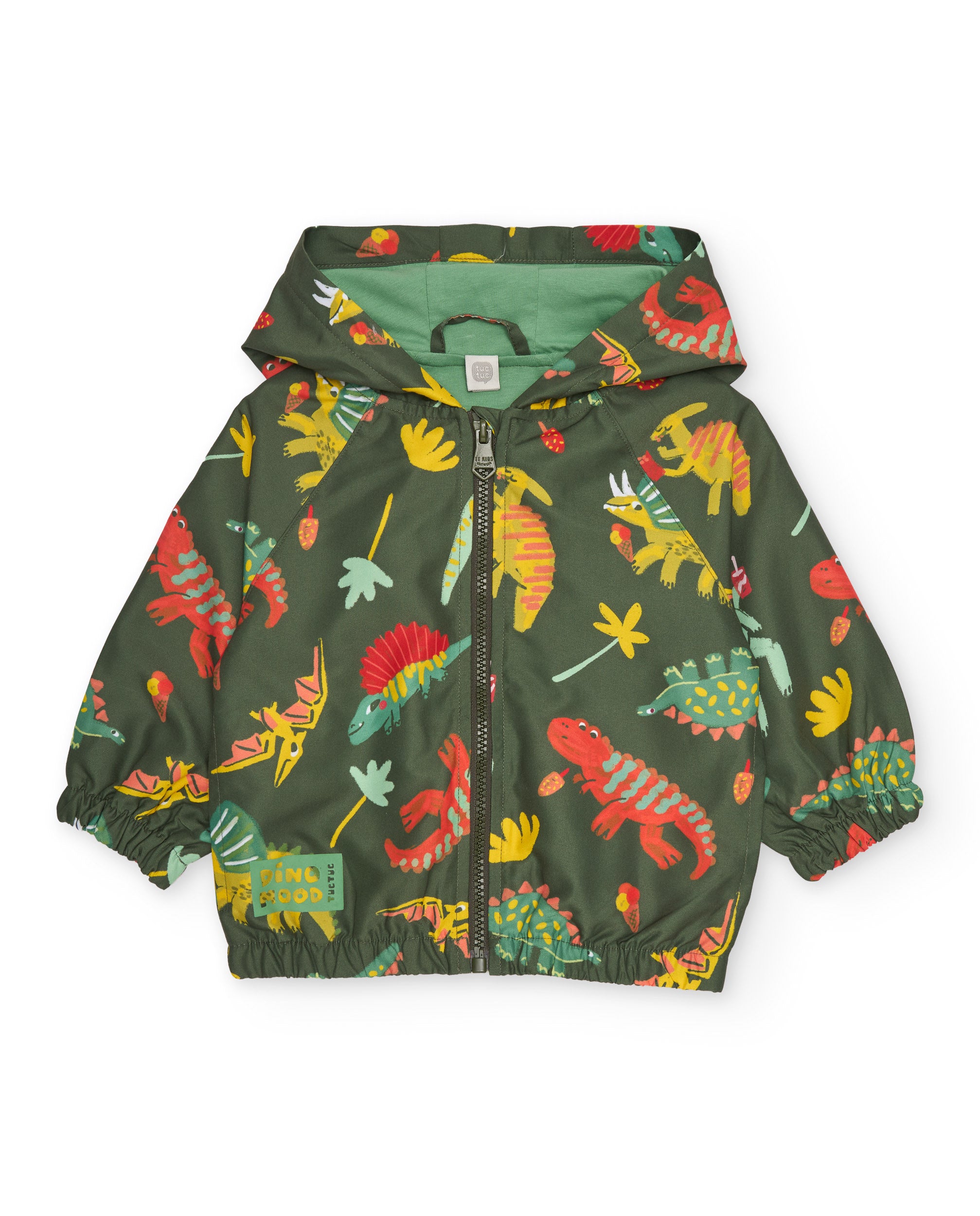 TucTuc Giacche Giacca bambino verde dinosauri mezza stagione