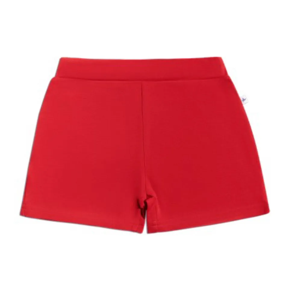 Leela Cotton Pantaloncini shorts bimbo rossi cotone organico