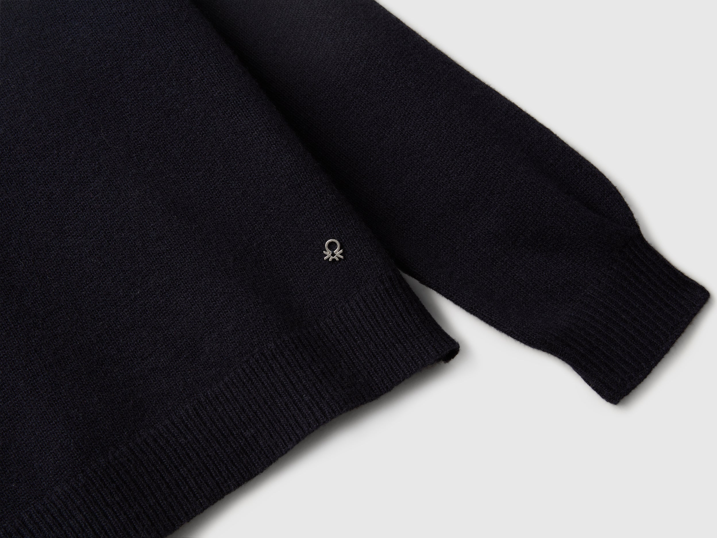 Benetton Maglione Viscosa Trecce Girocollo Taglia M