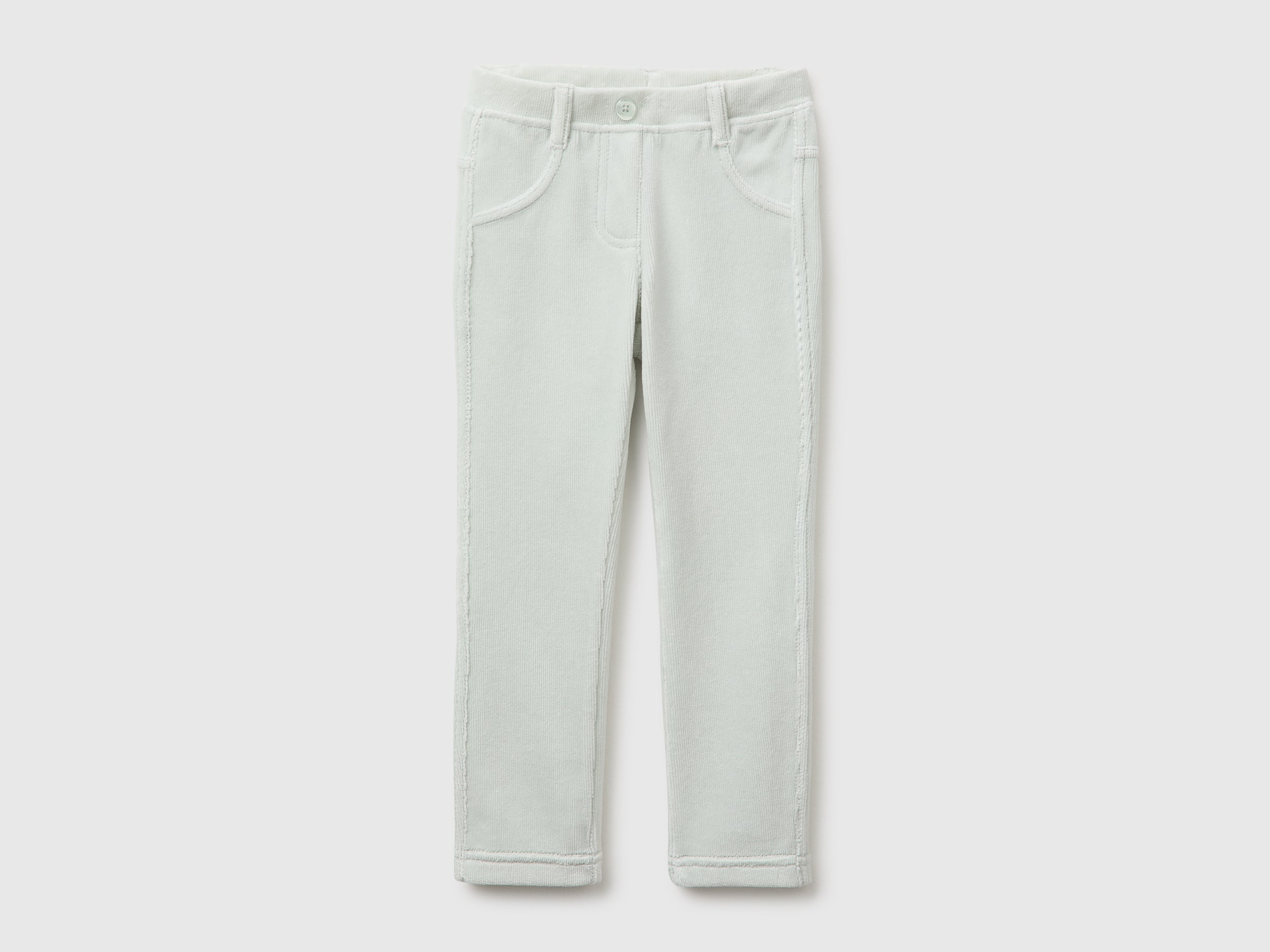 United Colors of Benetton Trousers pantaloni bimba ciniglia cotone