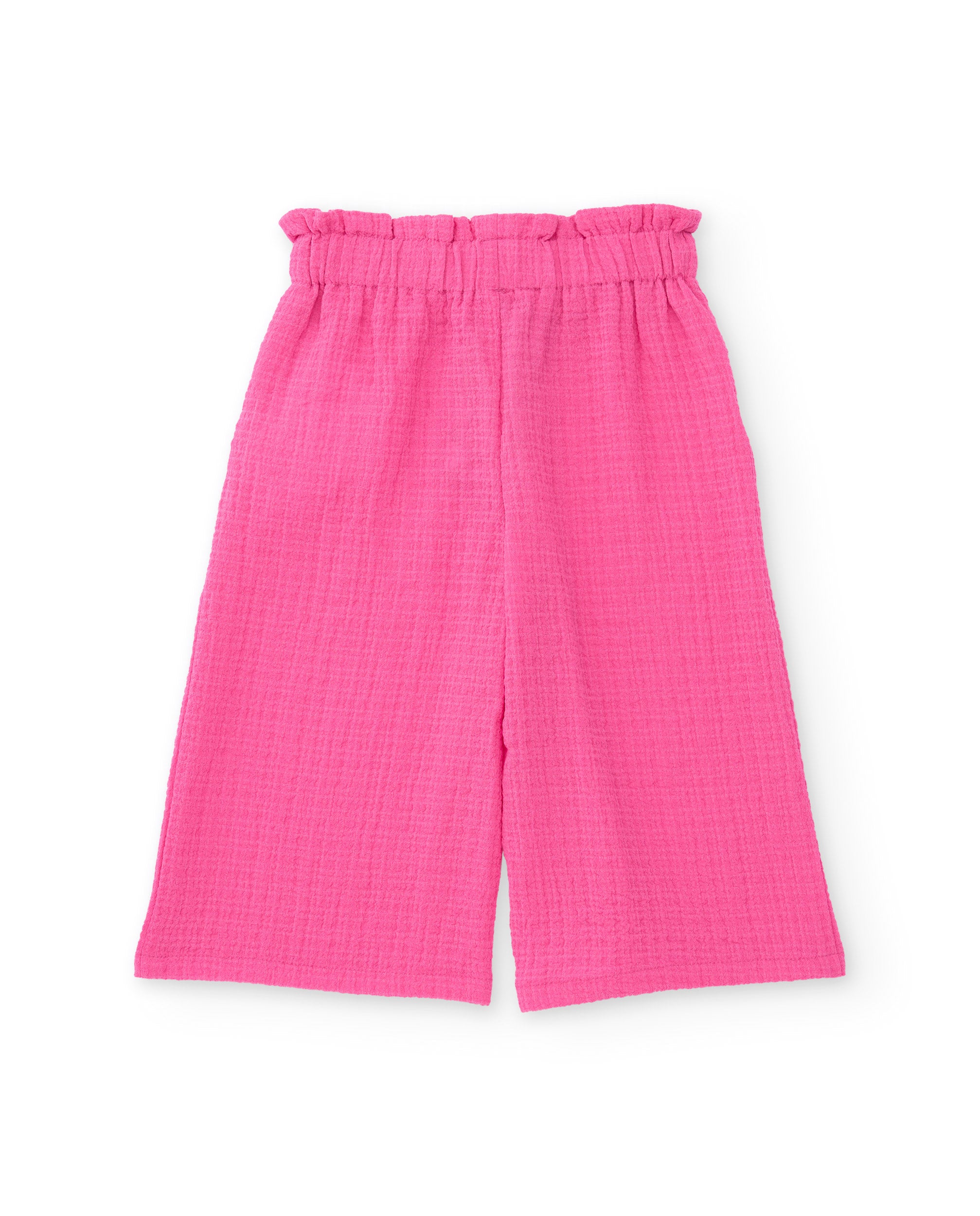 TucTuc Pantaloni Lunghi Bambina Rosa Texture Goffrata