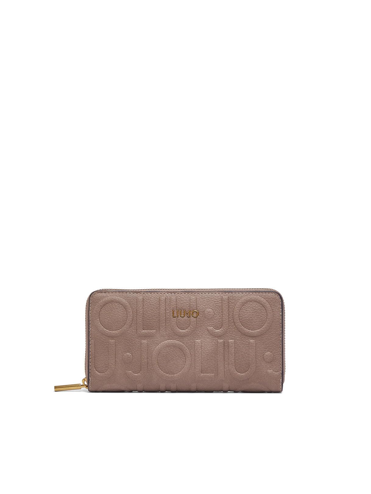 Liu Jo Portafoglio Grande Logo Zip Nero