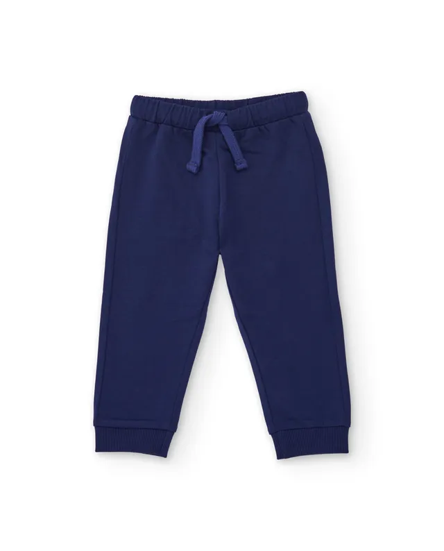TucTuc Pantaloni pantaloni bimbo blu navy vita elastica