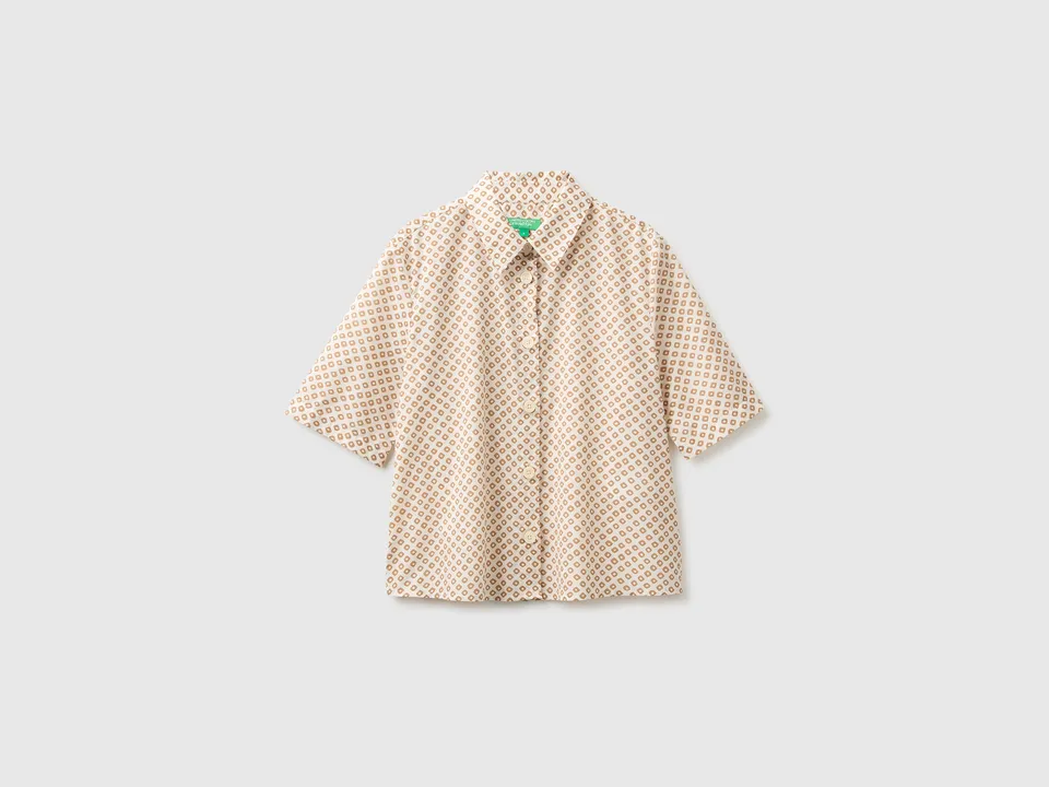 United Colors of Benetton Shirts camicia fantasia cotone M