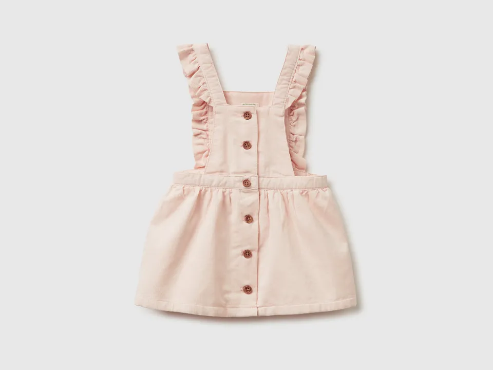 United Colors of Benetton Salopette Velluto Cotone Neonato 74