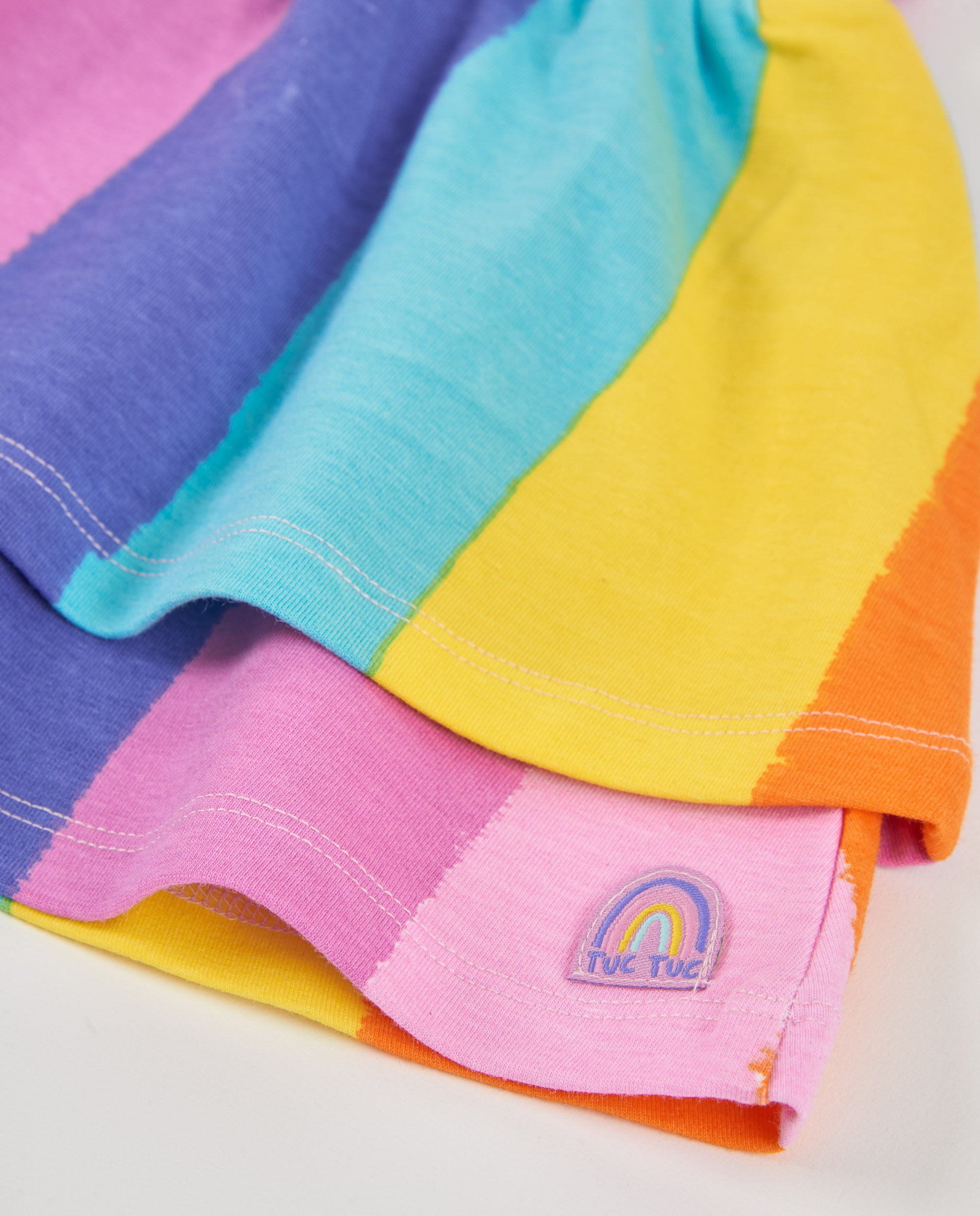 TucTuc Gonne Gonna Maglia Bambina Righe Multicolore