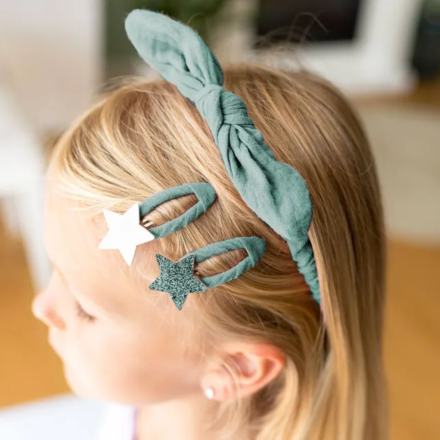 Papierdrachen Set Capelli Mussola Azzurro Bimba