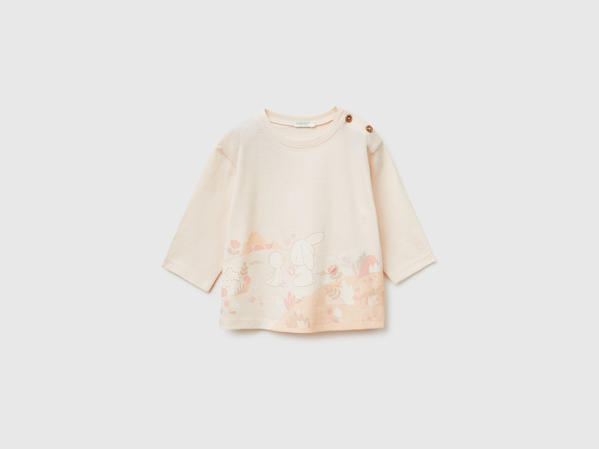 United Colors of Benetton T-Shirts maglia neonato cotone bio taglia 74