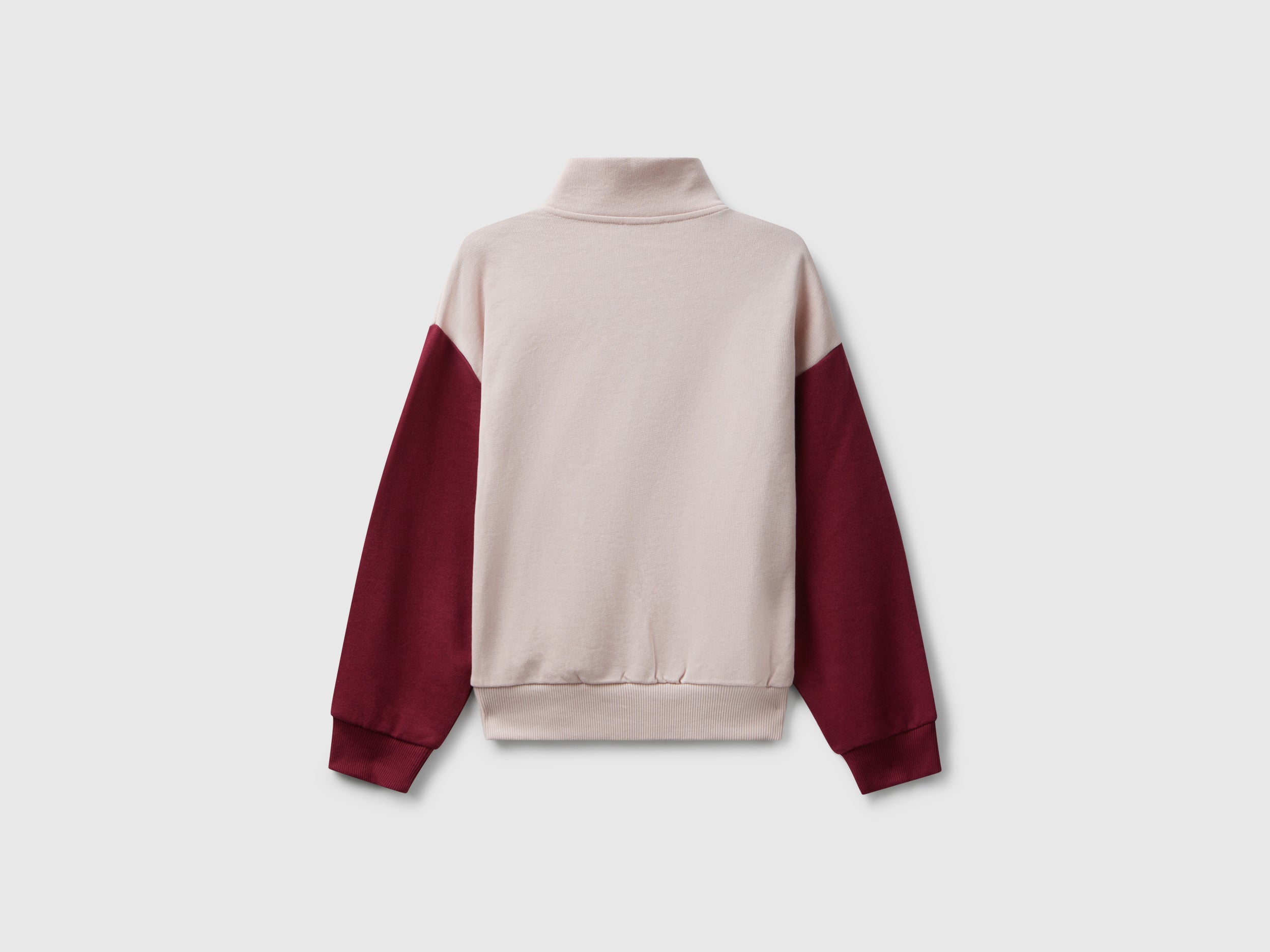 United Colors of Benetton Zip-up sweatshirt felpa zip cotone collo alto