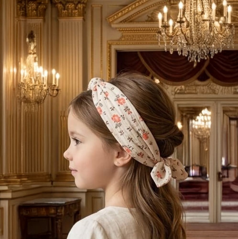 Petite Citrouille Mode Fille Foulard Anna bambina garza cotone fiori