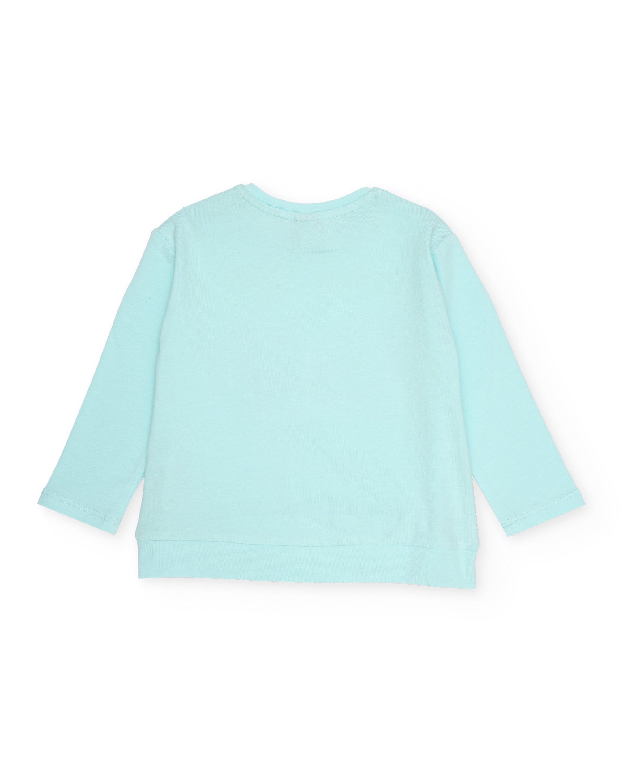 TucTuc Magliette t-shirt turchese bambina fiori