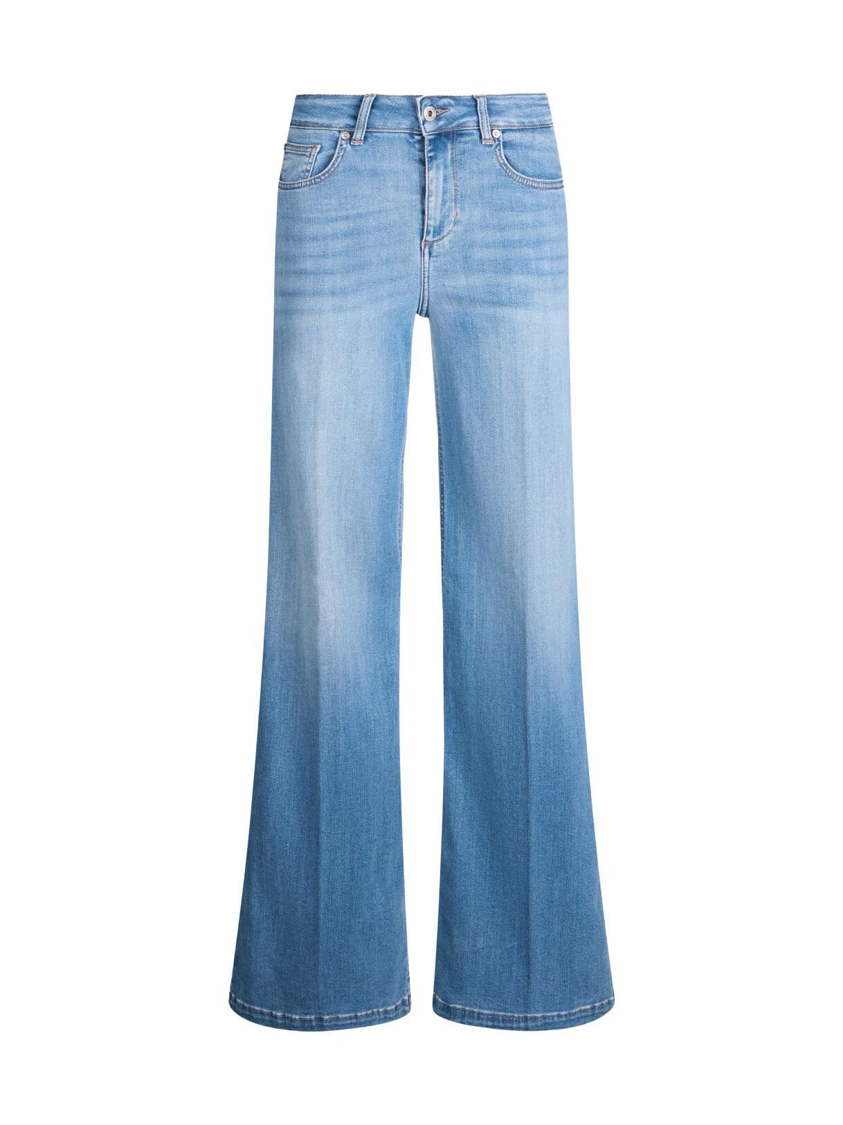 Liu Jo Baby Jeans Flare Pantaloni Beige Taglia 24